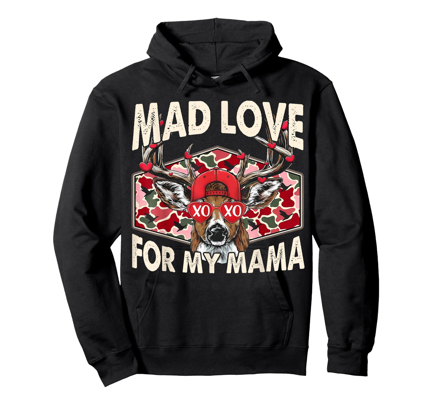 Mad Love for My Mama Camo Deer XOXO Valentine T-Shirt