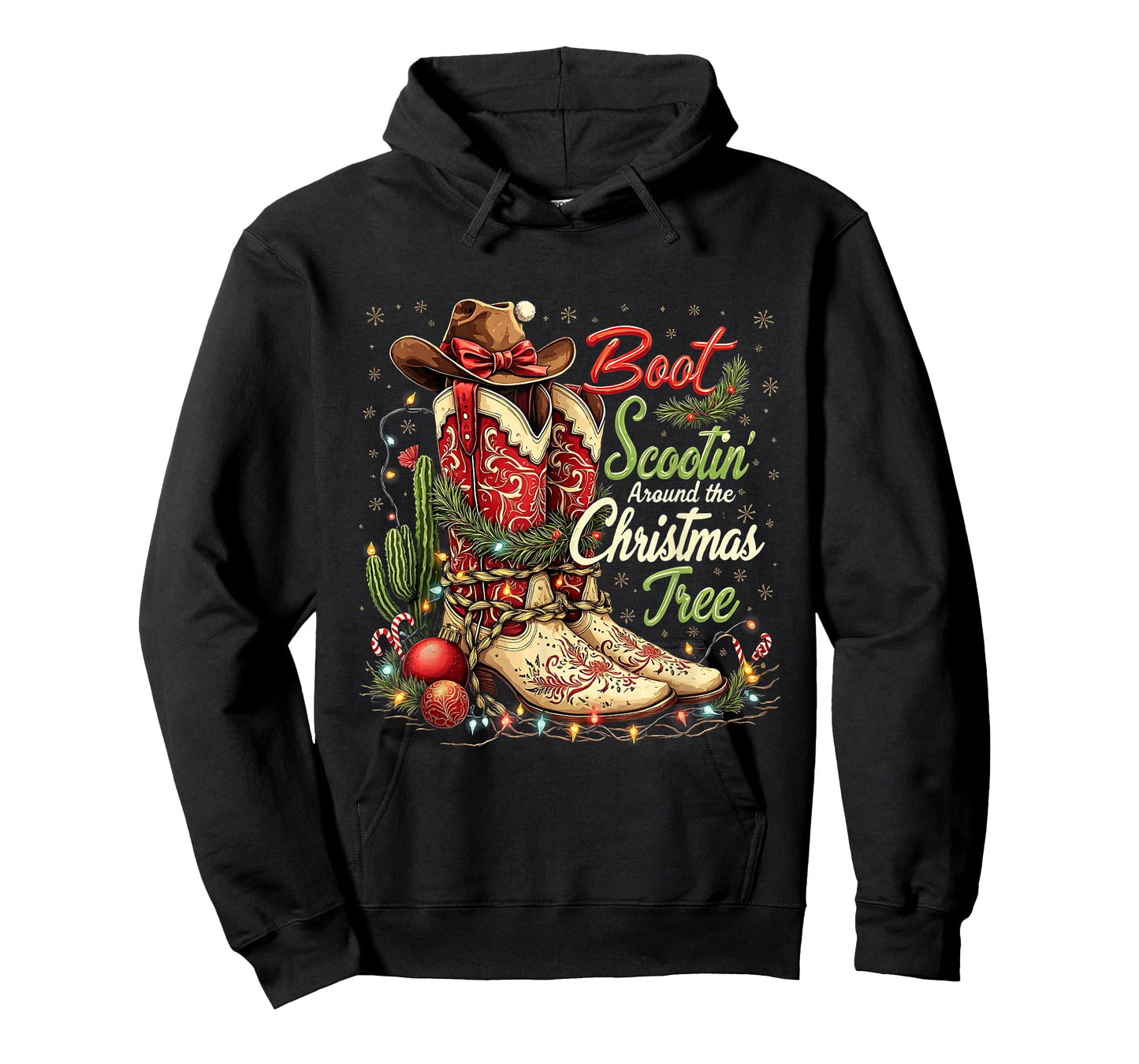 Cowgirl Howdy Christmas Y'all Xmas Wild West Coquette T-Shirt