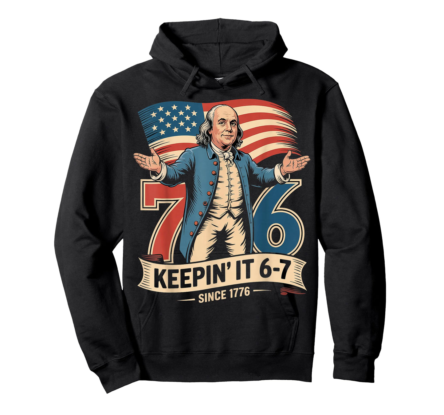 Ben Franklin 67 Meme Keepin it 7-6 History Teacher Six Seven T-Shirt