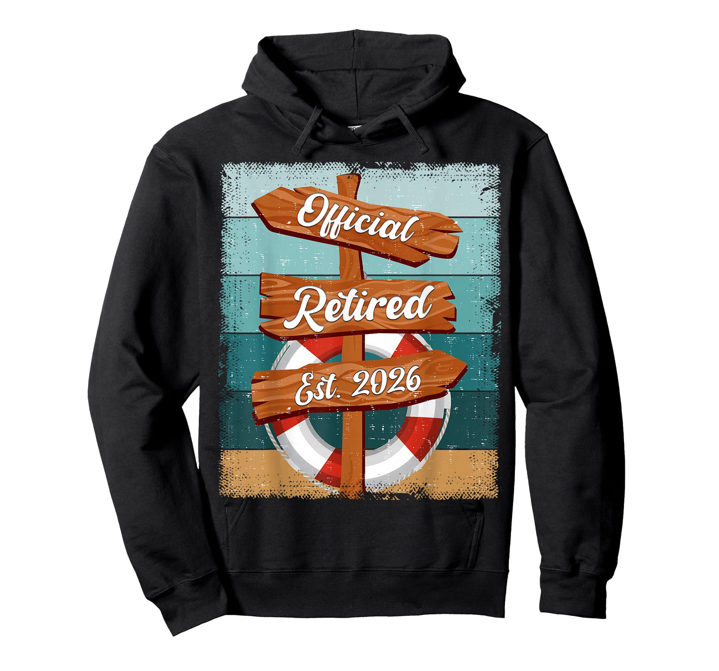 Vintage Officially Retired 2026 Funny Retirement Men Women T-Shirt