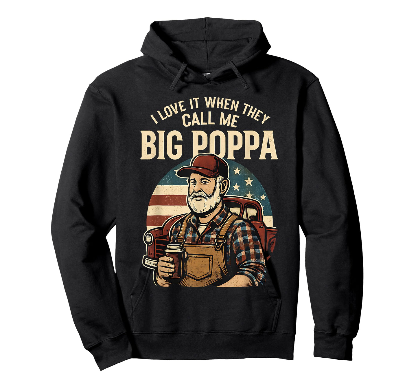 I Love It When They Call Me Big Poppa Vintage Americana Gr T-Shirt