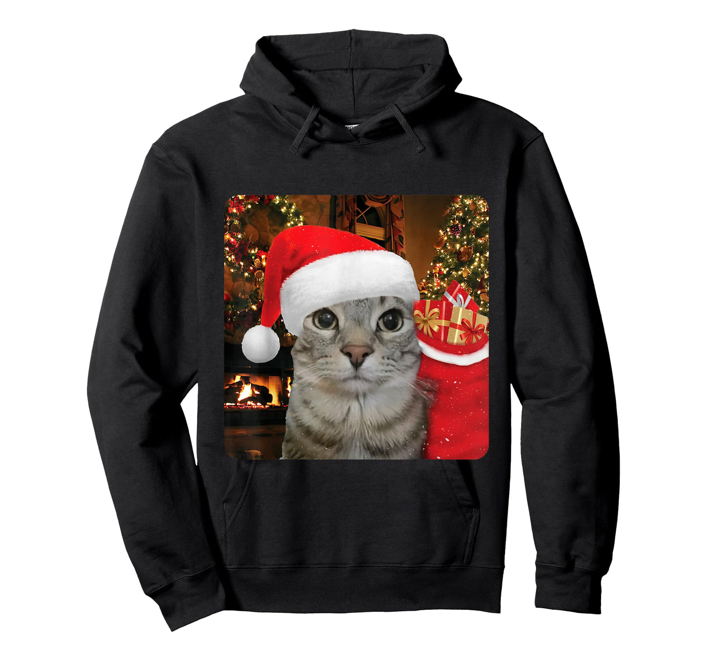 Funny Christmas Rizz Season Humor Cat Internet Meme Brainrot T-Shirt