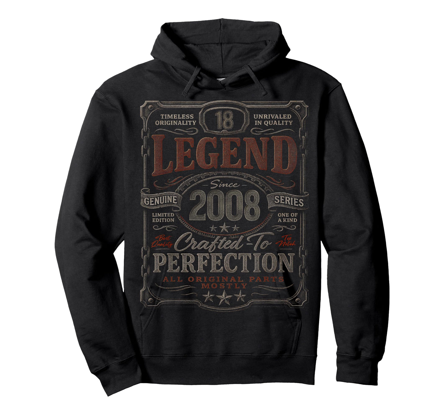Vintage 2008 Limited Edition Shirt 18 Year Old 18th Birthday T-Shirt