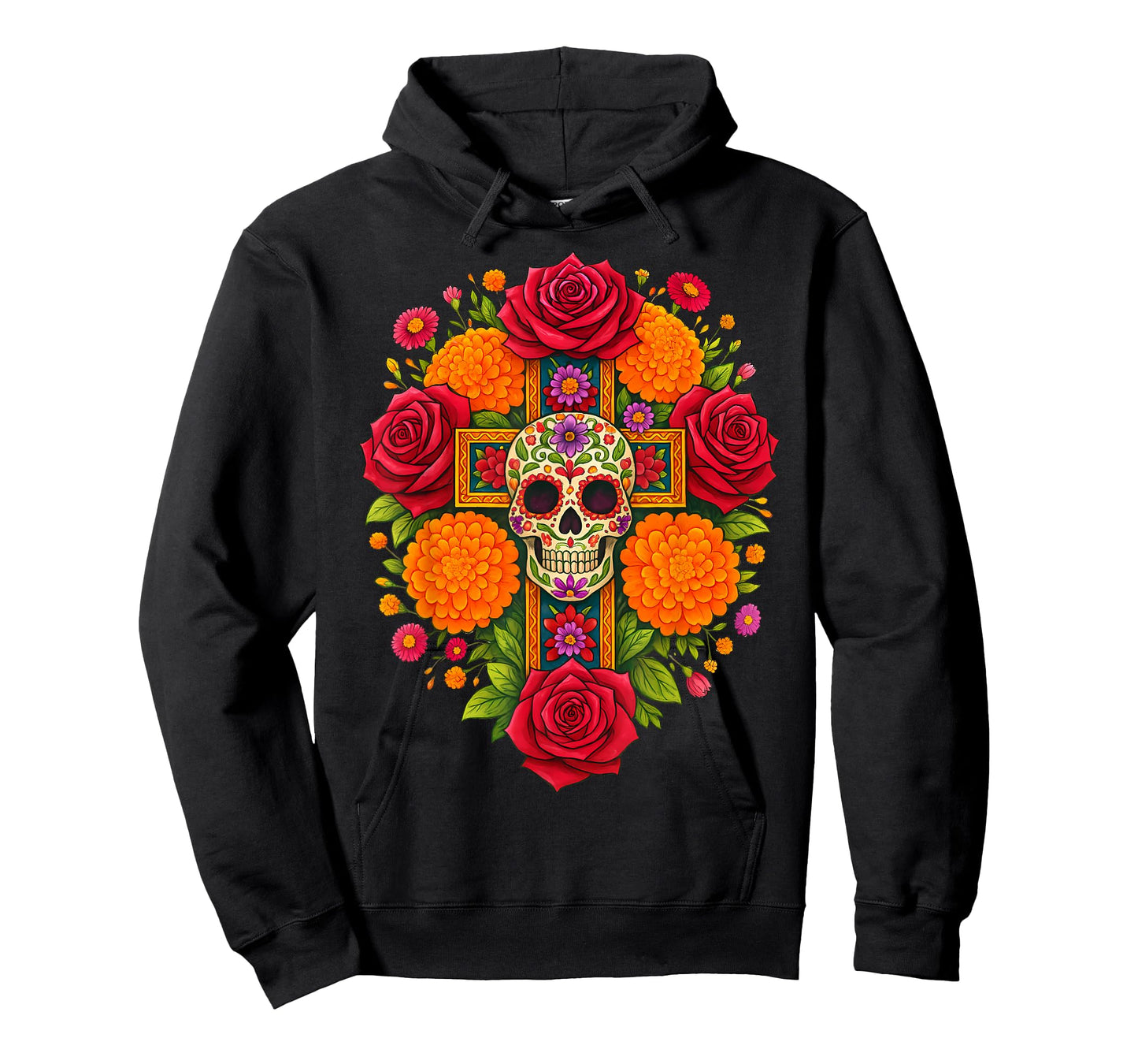 De Los Muertos Day of The Dead Sugar Skull Christian Women T-Shirt