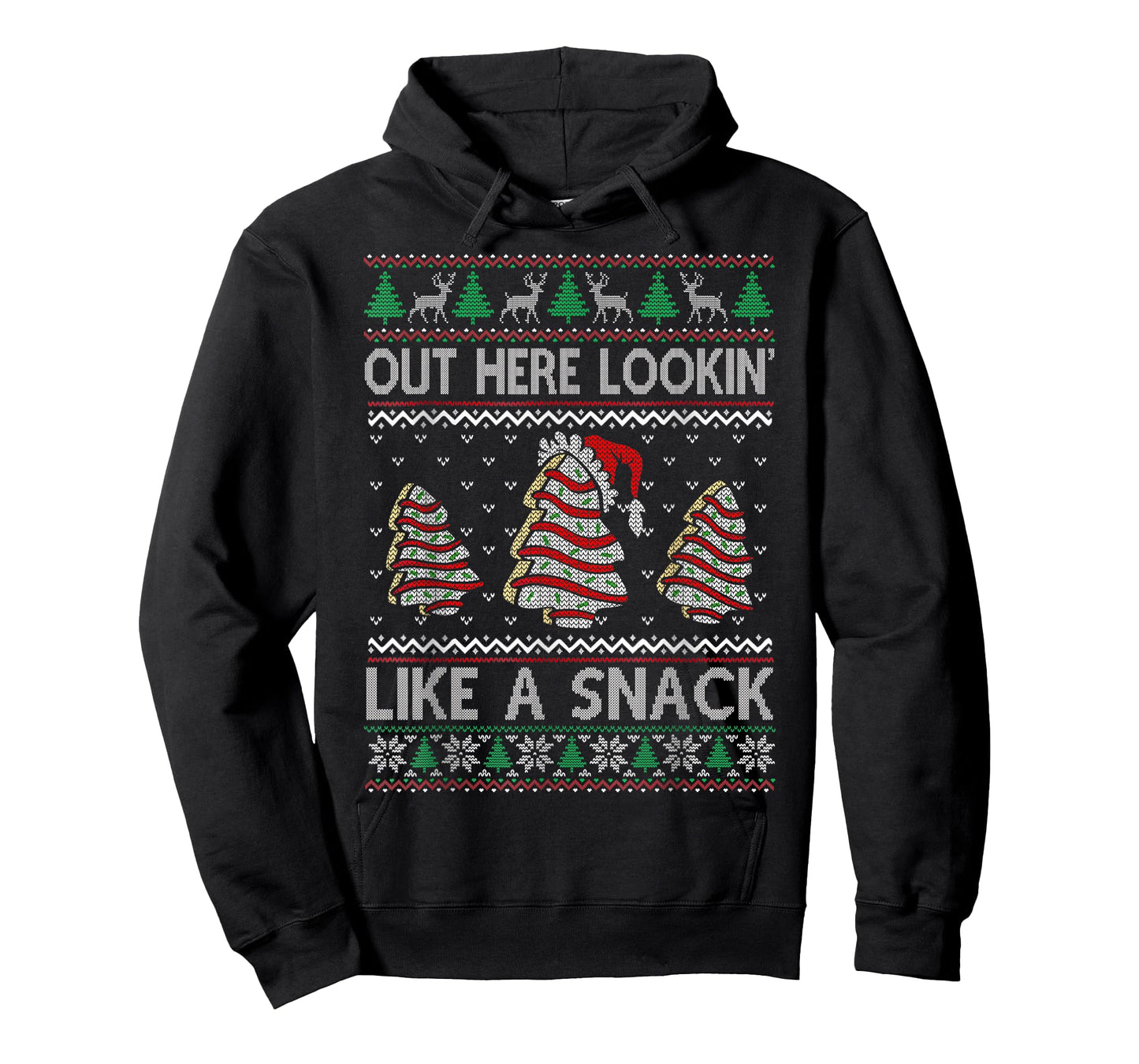 Out Here Lookin' Like A Snack Christmas Cakes Debbie Becky T-Shirt