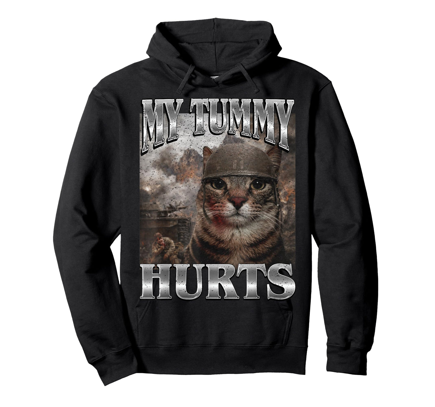 My Tummy Hurts Funny Cat Meme Bootleg T-Shirt