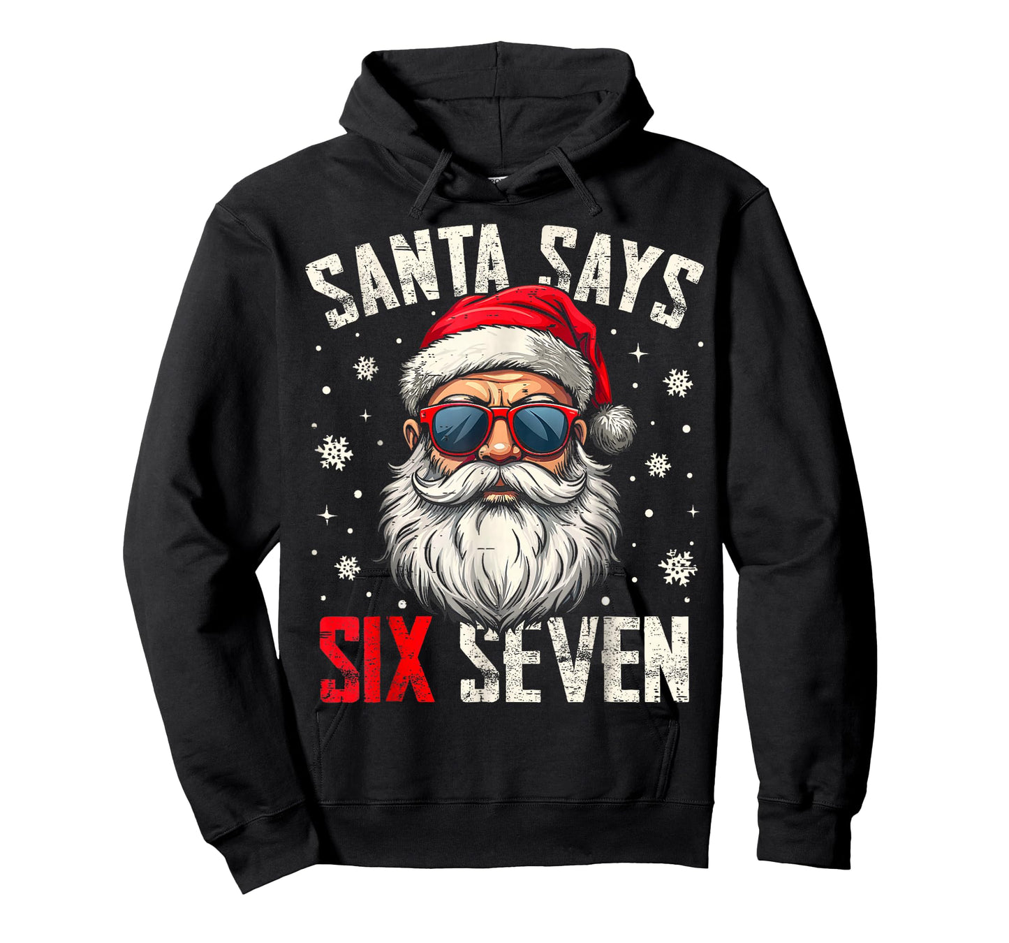 Funny Santa Says Six Seven Christmas 67 Meme Xmas Boys Girls T-Shirt
