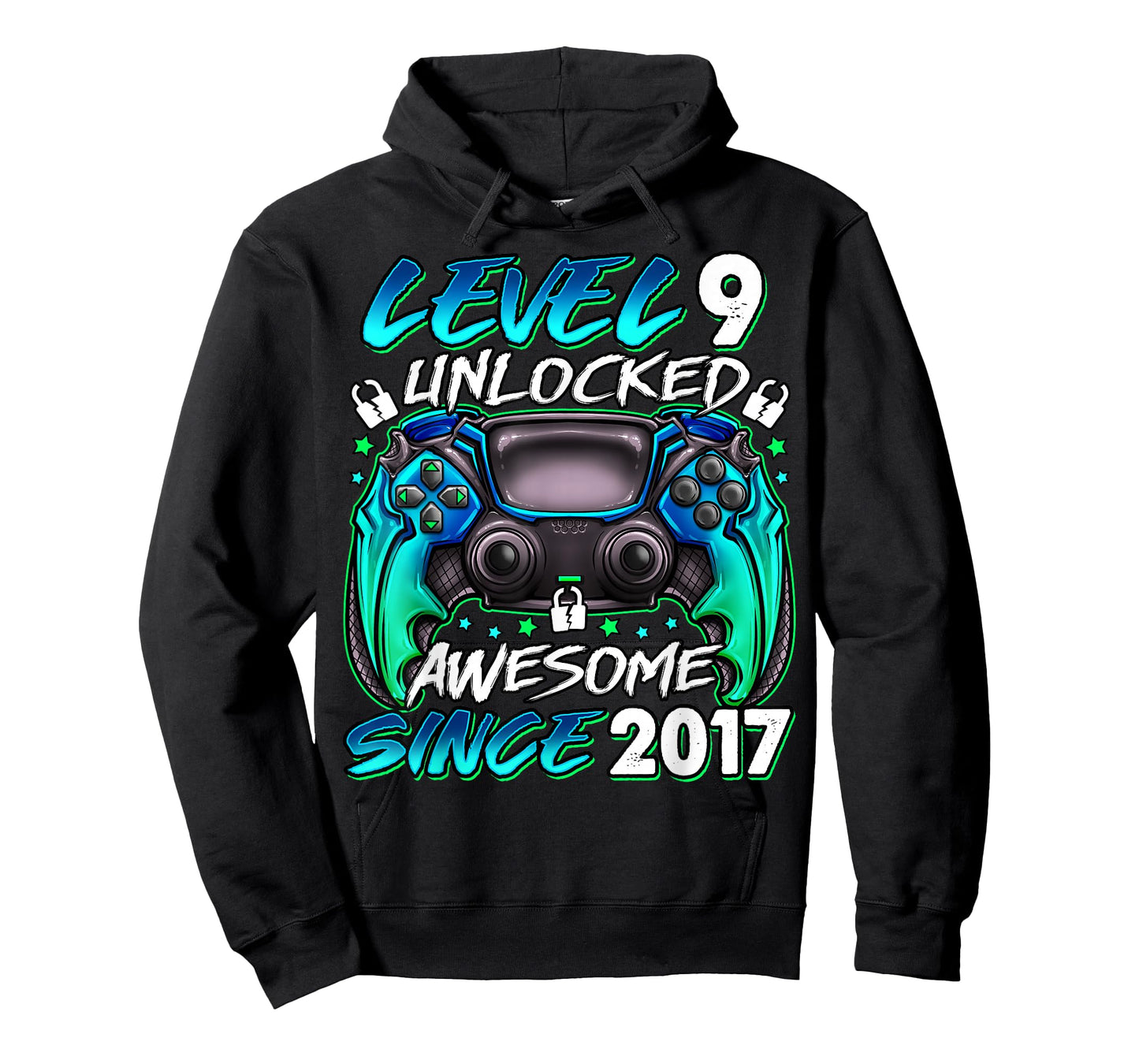 Level 9 Unlocked 9 Year Old Gifts Boys 9th Birthday Boy T-Shirt