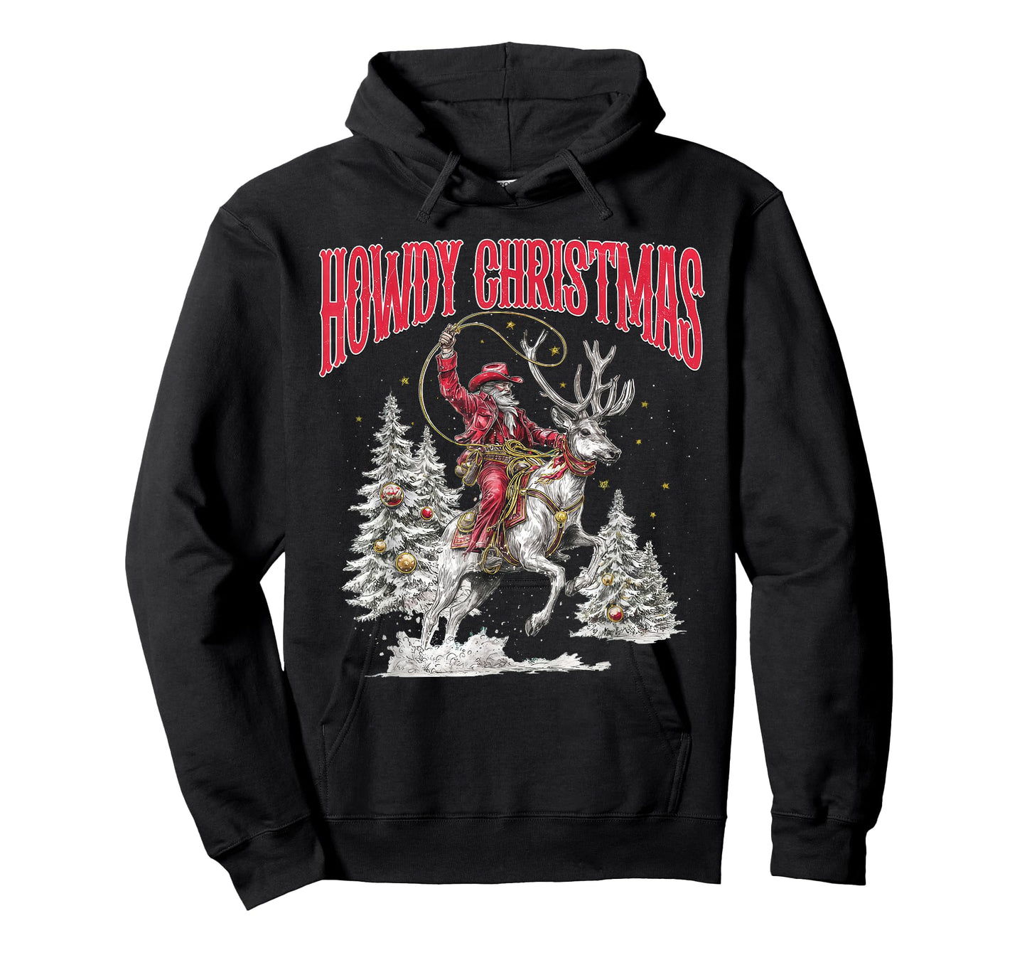 Howdy Christmas Retro Cowboy Santa Claus for Men Women T-Shirt