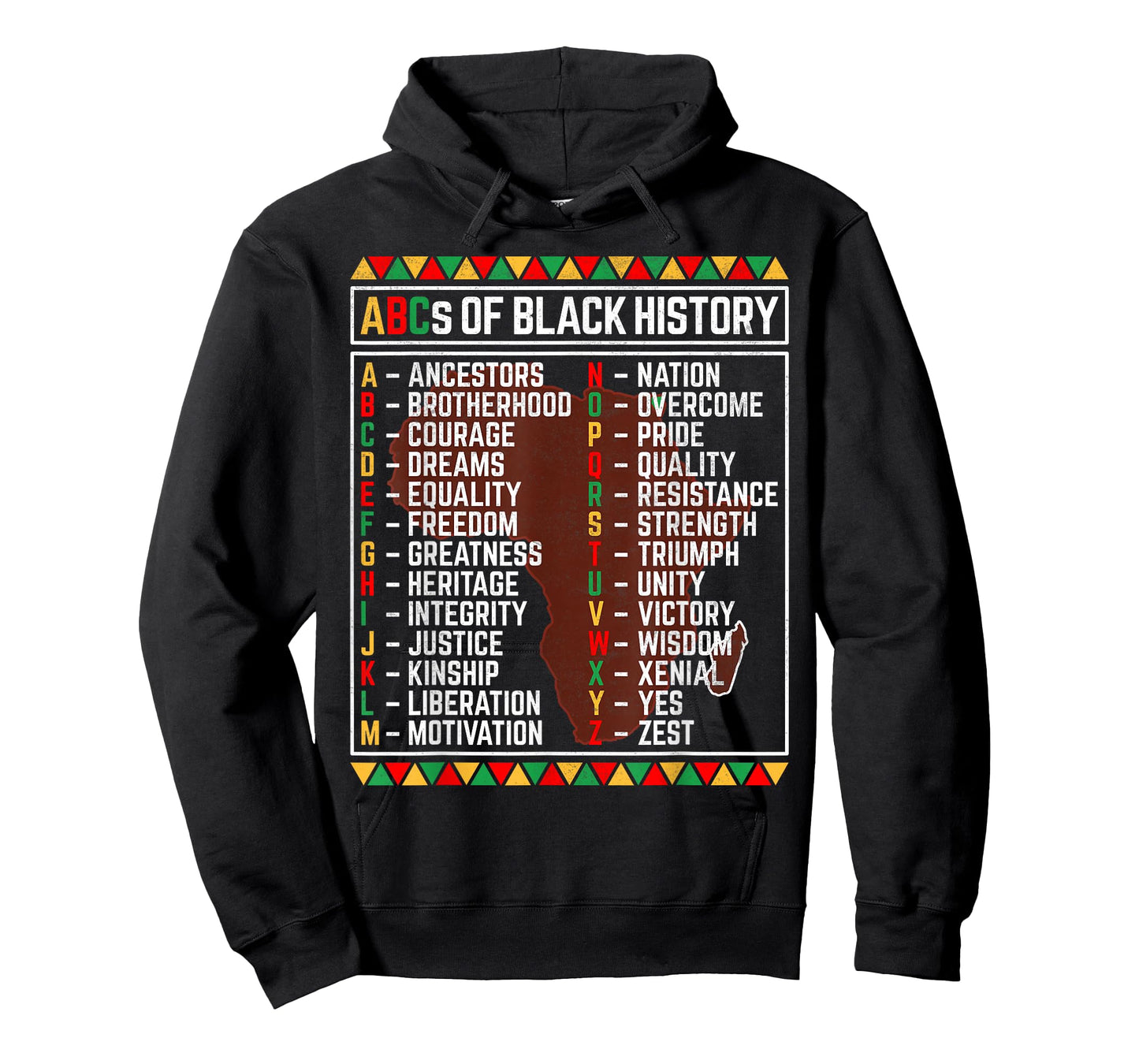 ABCs of Black History Month Alphabet Learning for Kids T-Shirt