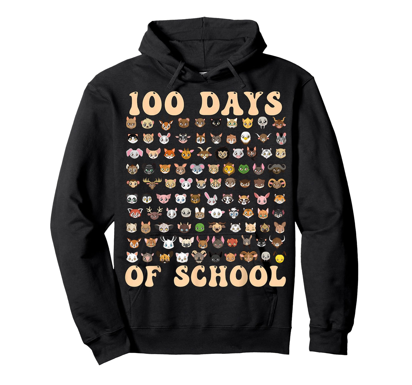 Cute 100 Days of School Animal Teacher Kids T-Shirt