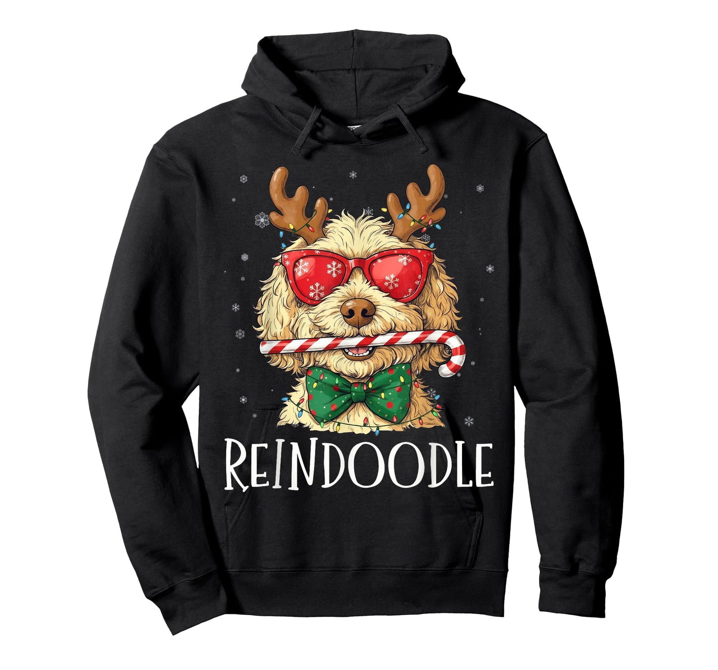 Reindoodle Funny Doodle Dog Christmas Holiday T-Shirt