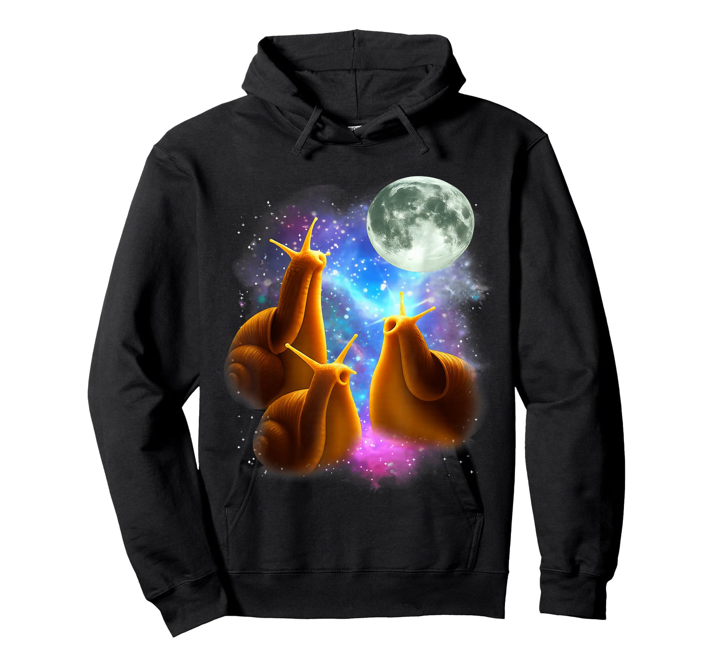 Three Snail Moon | 3 Mollusks Howling Weird Cursed T-Shirt