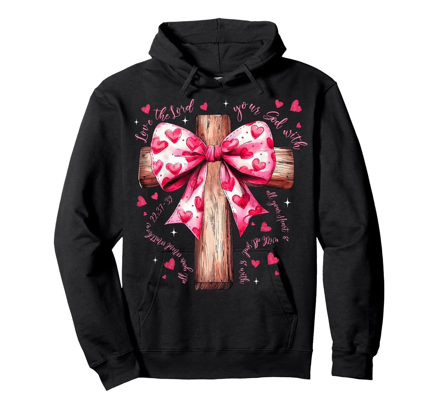 Valentine Jesus Coquette Bow Bible Verse Christian Women T-Shirt