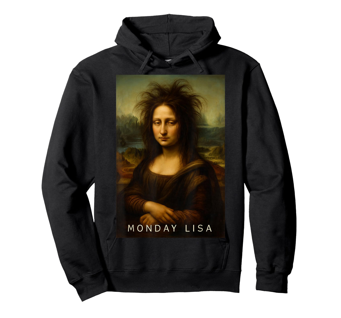 Monday Lisa Disheveled Classic Art Parody Week Start Mood T-Shirt