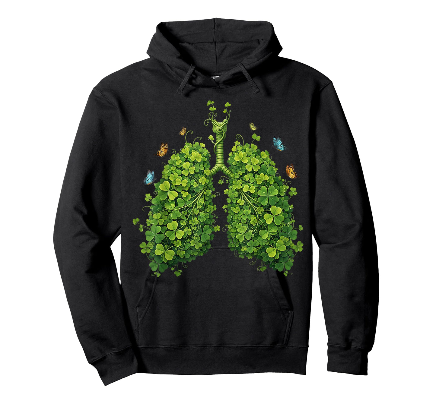 Respiratory Therapist Lungs Shamrock Funny St Patricks Day T-Shirt
