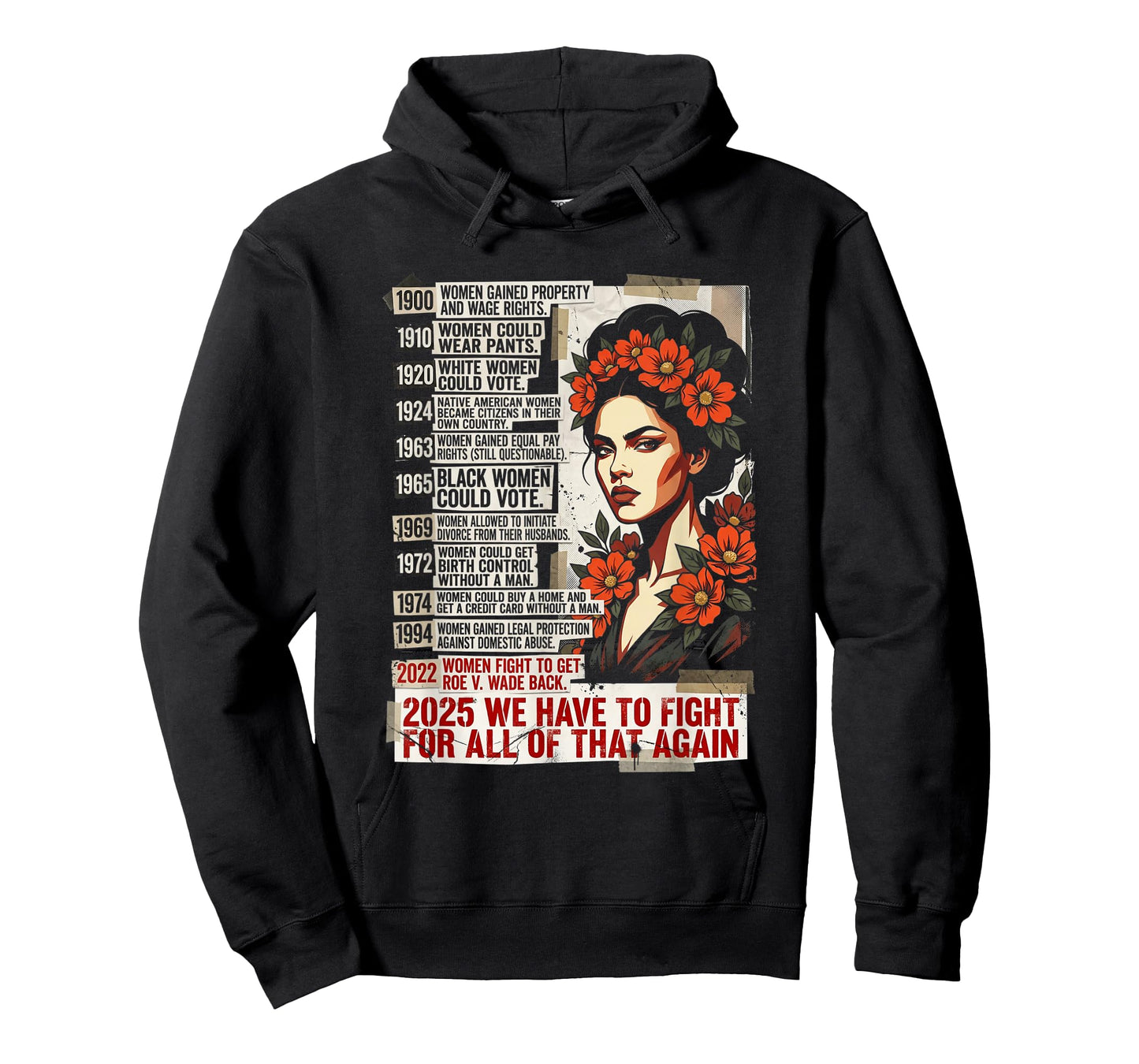Feminist Protest Activism Womens Rights History Timeline T-Shirt