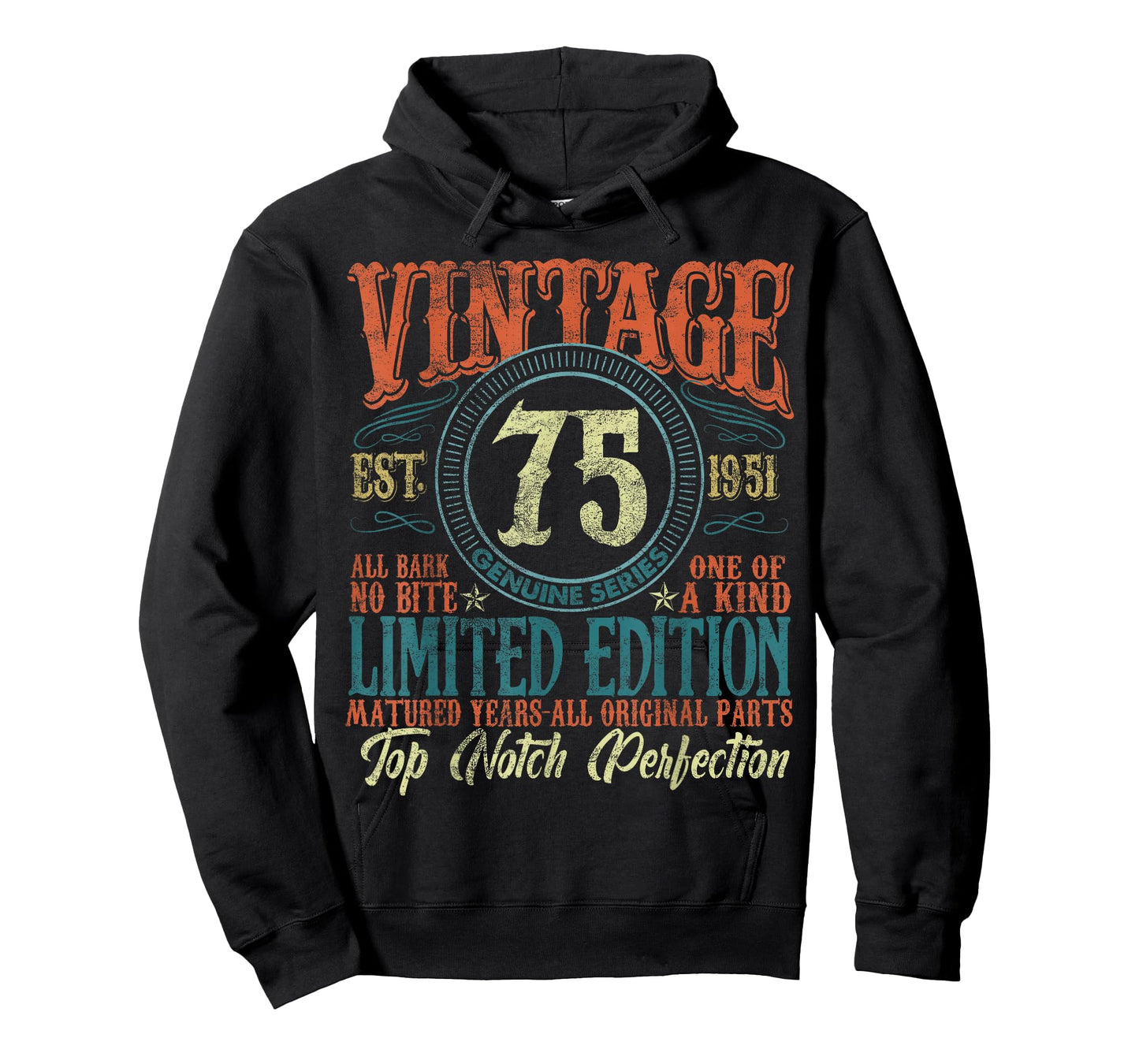 75 Year Old Gifts Vintage 1951 Limited Edition 75th Birthday T-Shirt