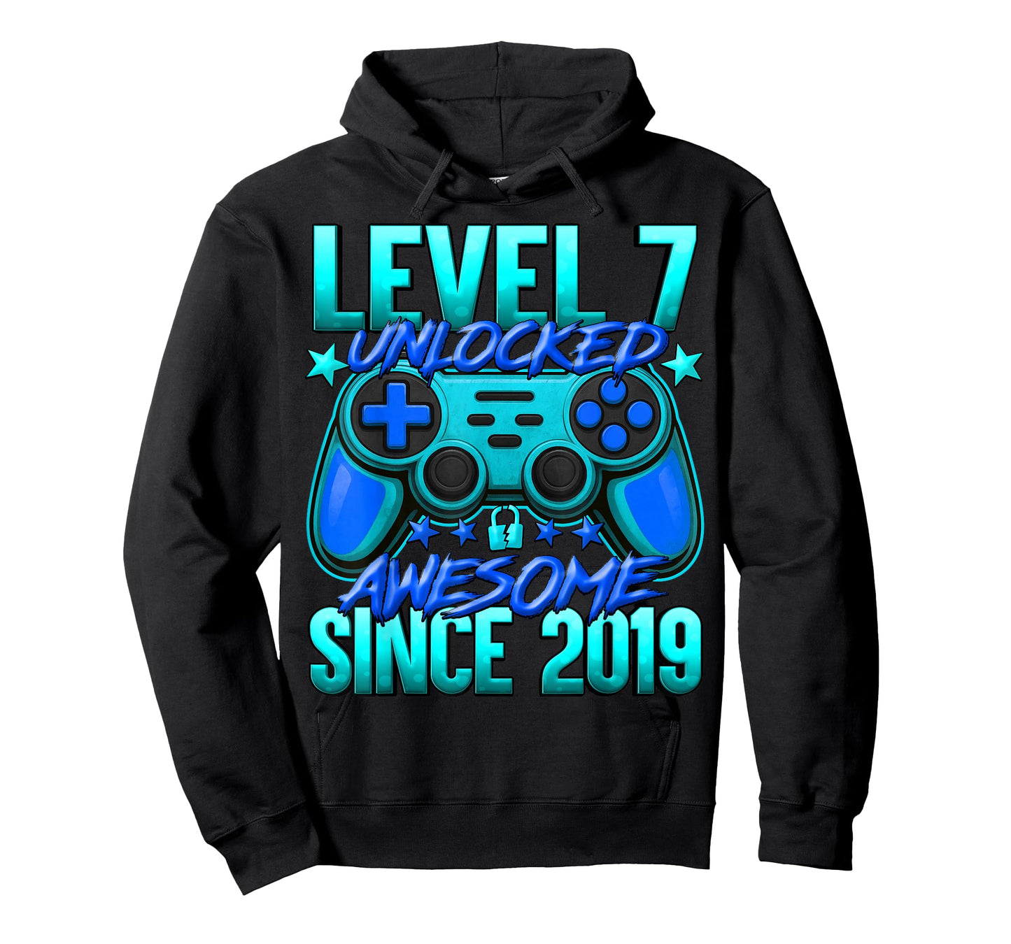Level 7 Unlocked 7 Year Old Gifts for Boys 7th Birthday Boy T-Shirt