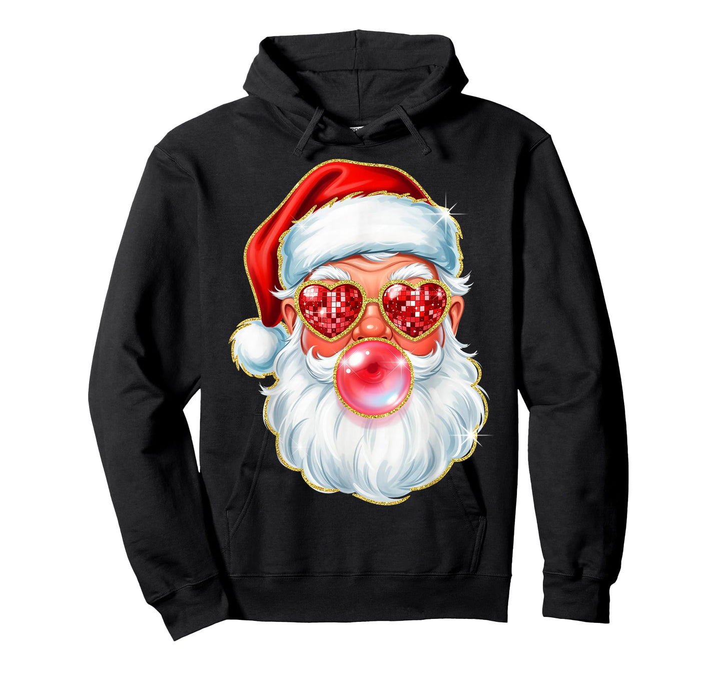 Cute Santa Bubble Gum for Women Teen Little Girls Christmas T-Shirt