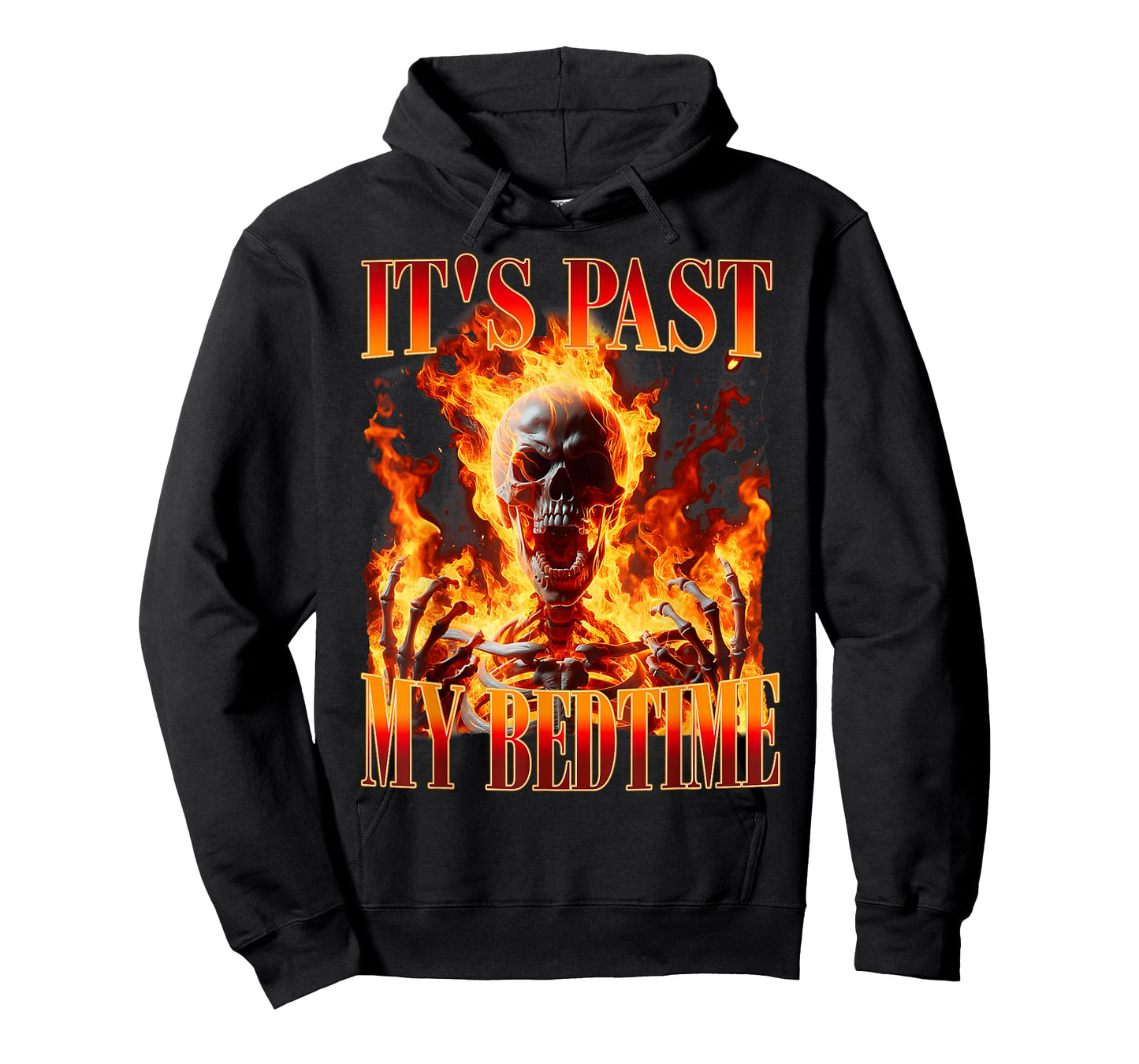 Funny Skeleton Meme It's Past My Bedtime Humor Men Women T-Shirt