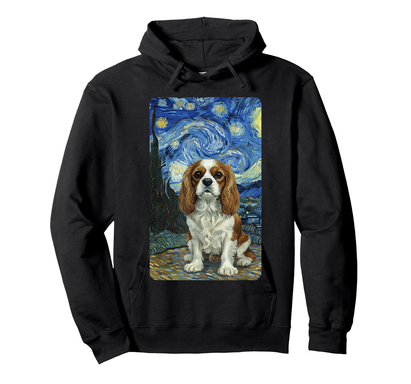 Cavalier King Charles Spaniel Starry Night Dog Lovers T-Shirt