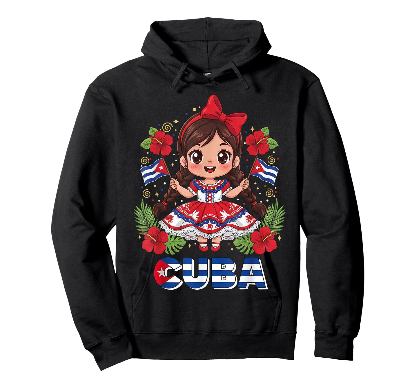 Cuban Traditional Dress for Girls Hispanic Heritage Cuba T-Shirt