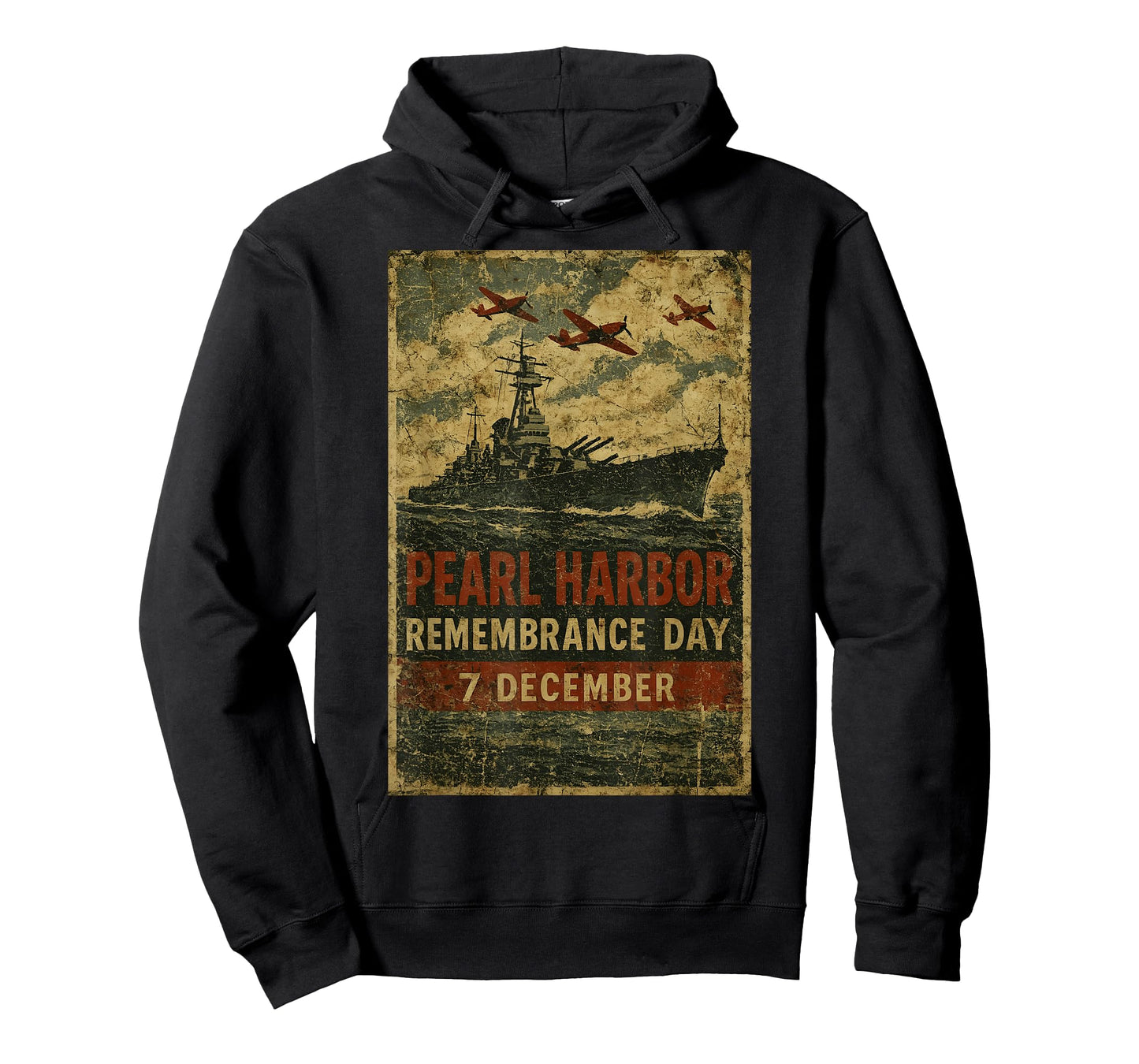Pearl Harbor Remembrance Day Vintage Military Memorial Art T-Shirt