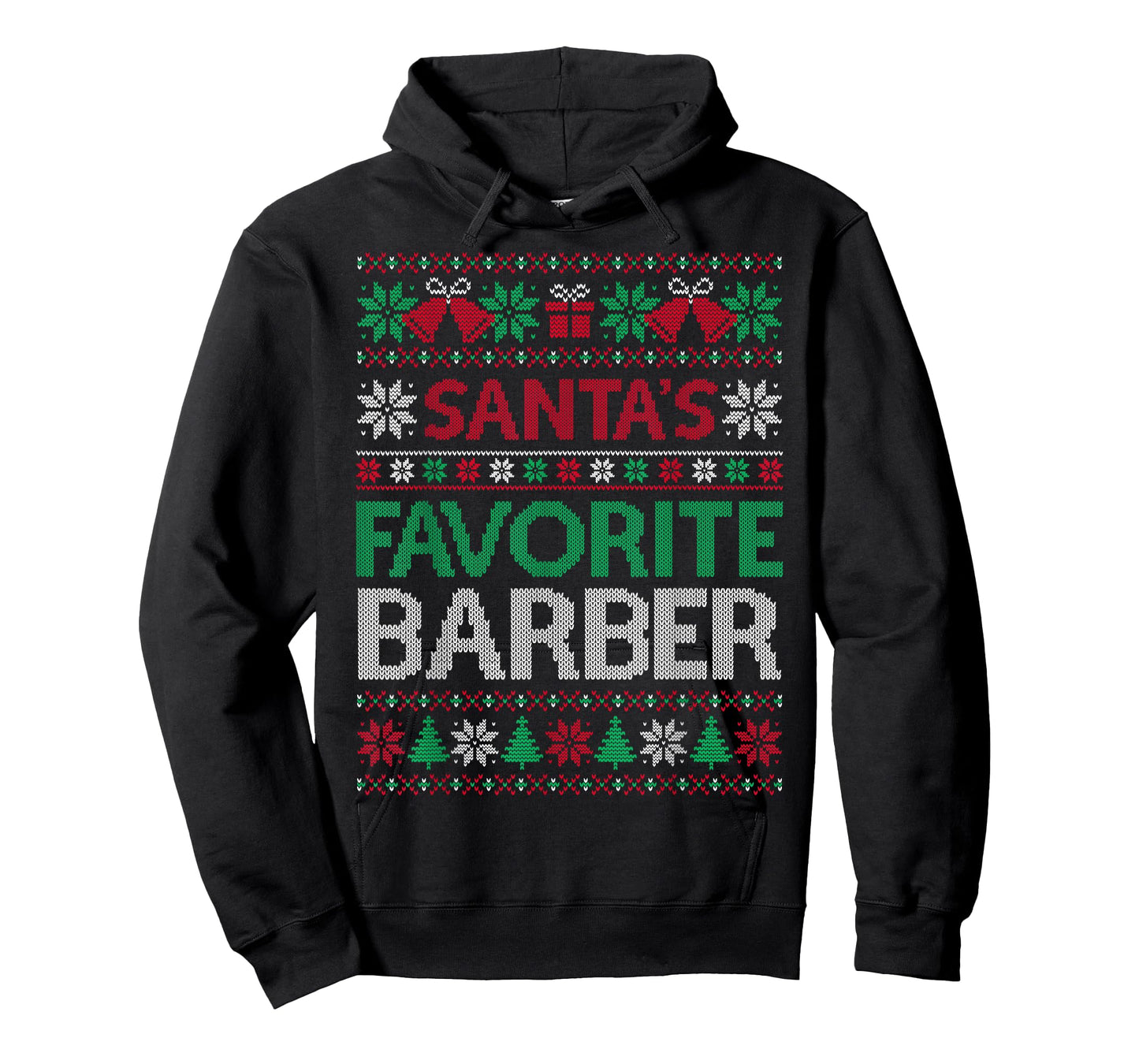 Santa Favorite Barber Christmas Ugly Sweaters Family Xmas T-Shirt