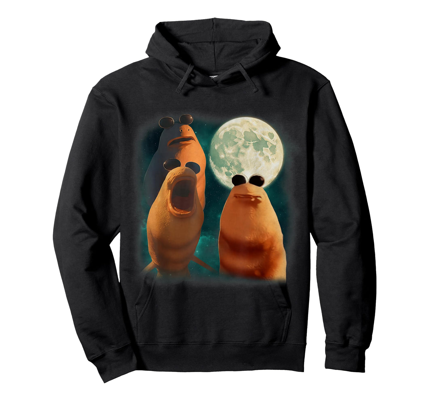 Three Marcus The Worm Howl at Moon Funny Marcus Meme T-Shirt