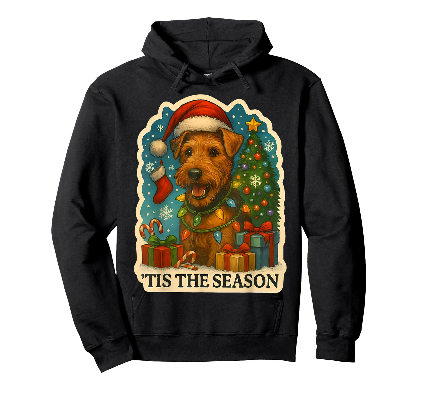 Tis The Season Welsh Terrier Dog Merry Christmas Mom Dad T-Shirt