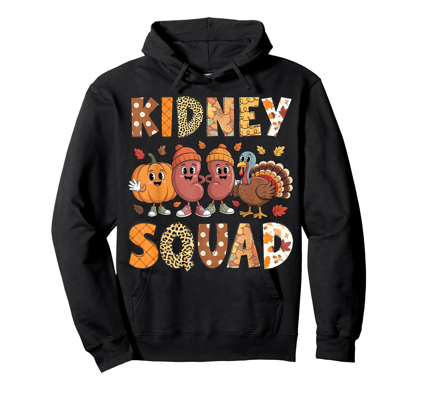 Kidney Squad Turkey Pumpkin Dialysis Nurse Thanksgiving T-Shirt