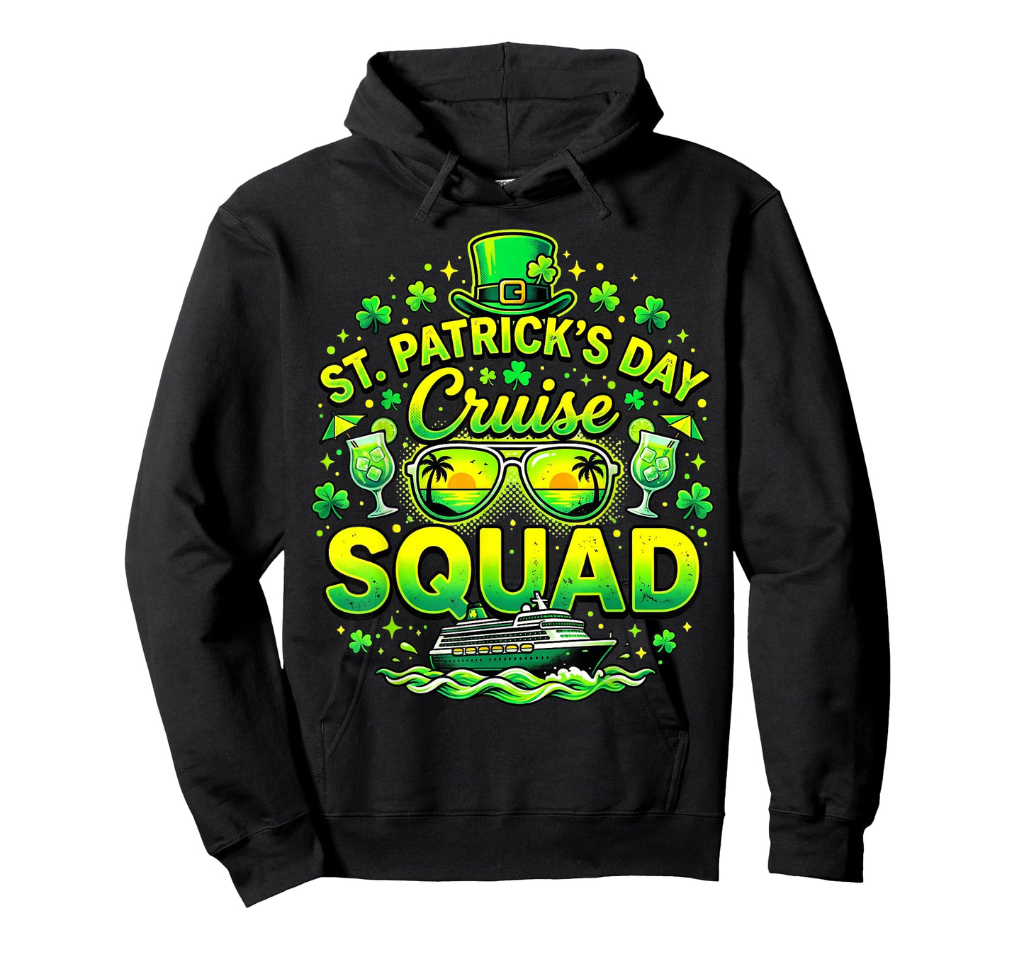 St Patrick's Day Cruise Squad Shamrock Family Matching Funny T-Shirt