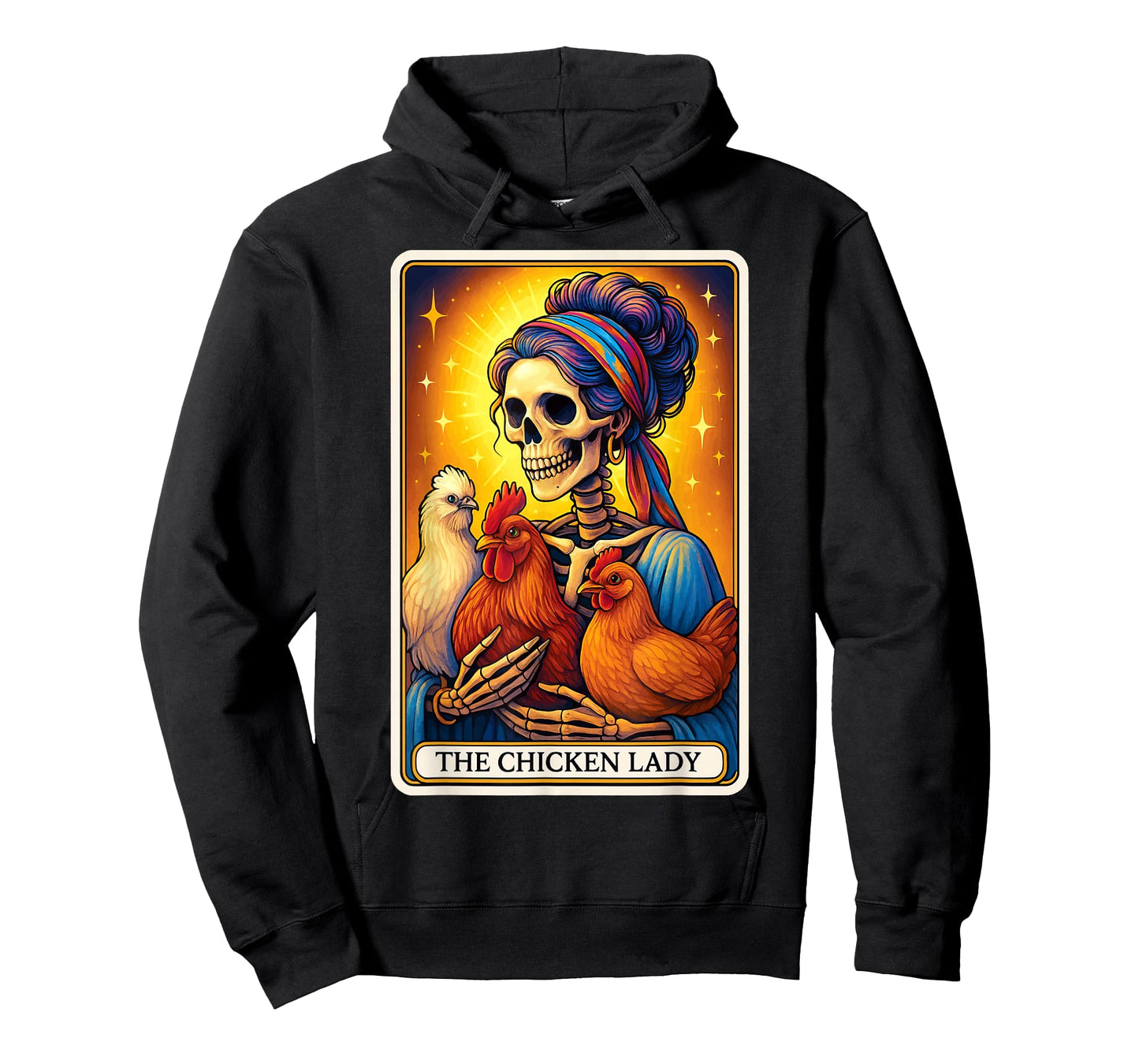 The Chicken Lady Tarot Card T-Shirt