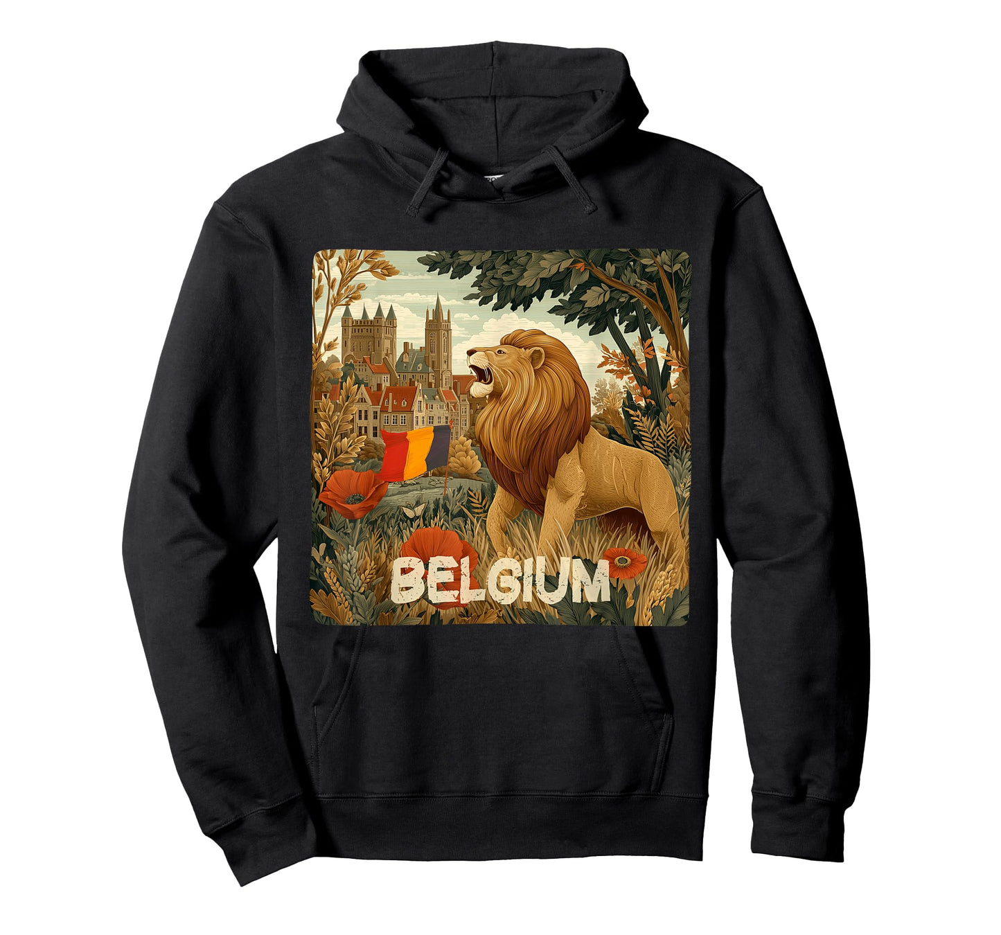 Awesome Lion in Belgium Colors Costume T-Shirt