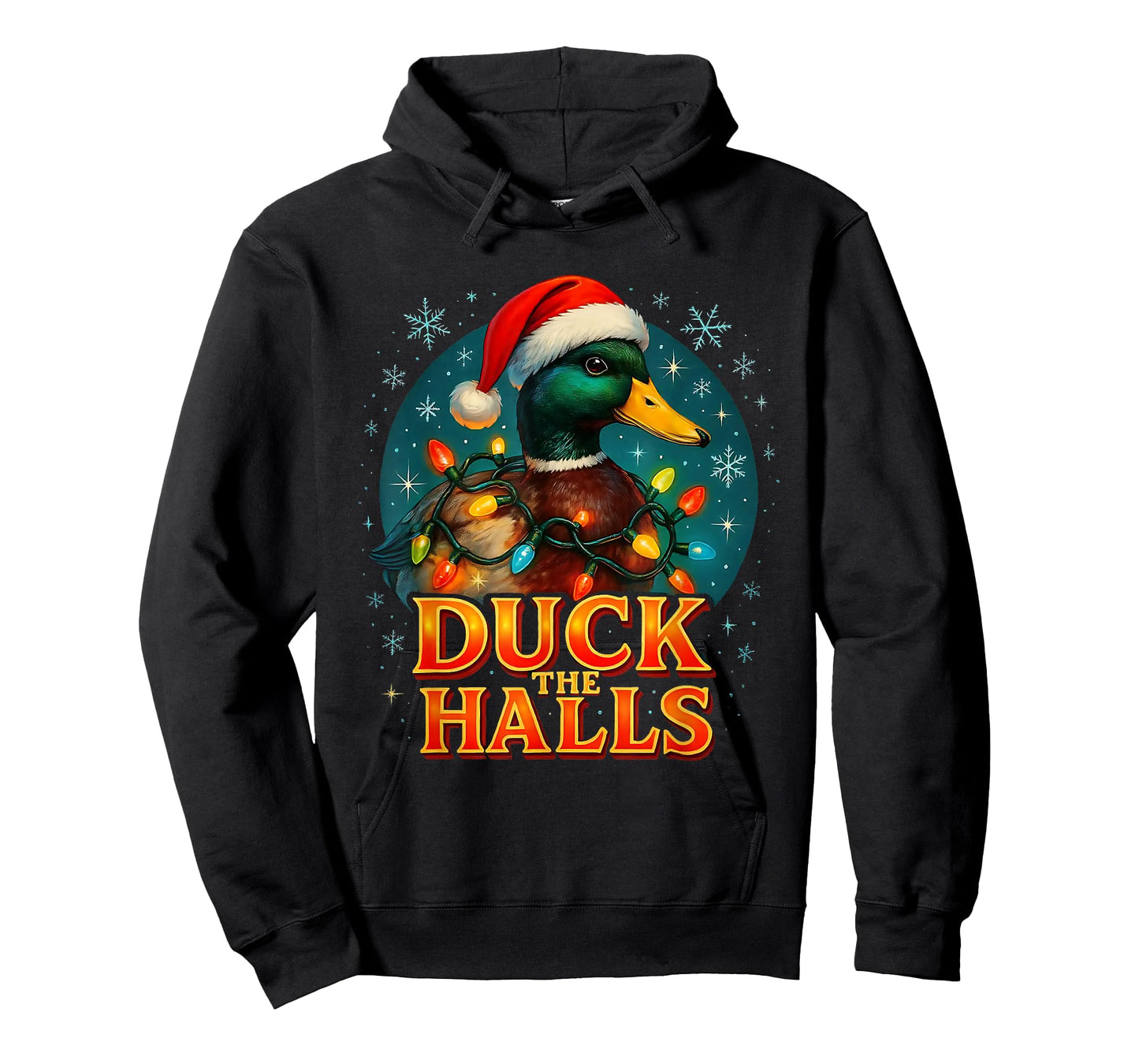 Duck The Halls Funny Christmas Lights Hunting Season T-Shirt