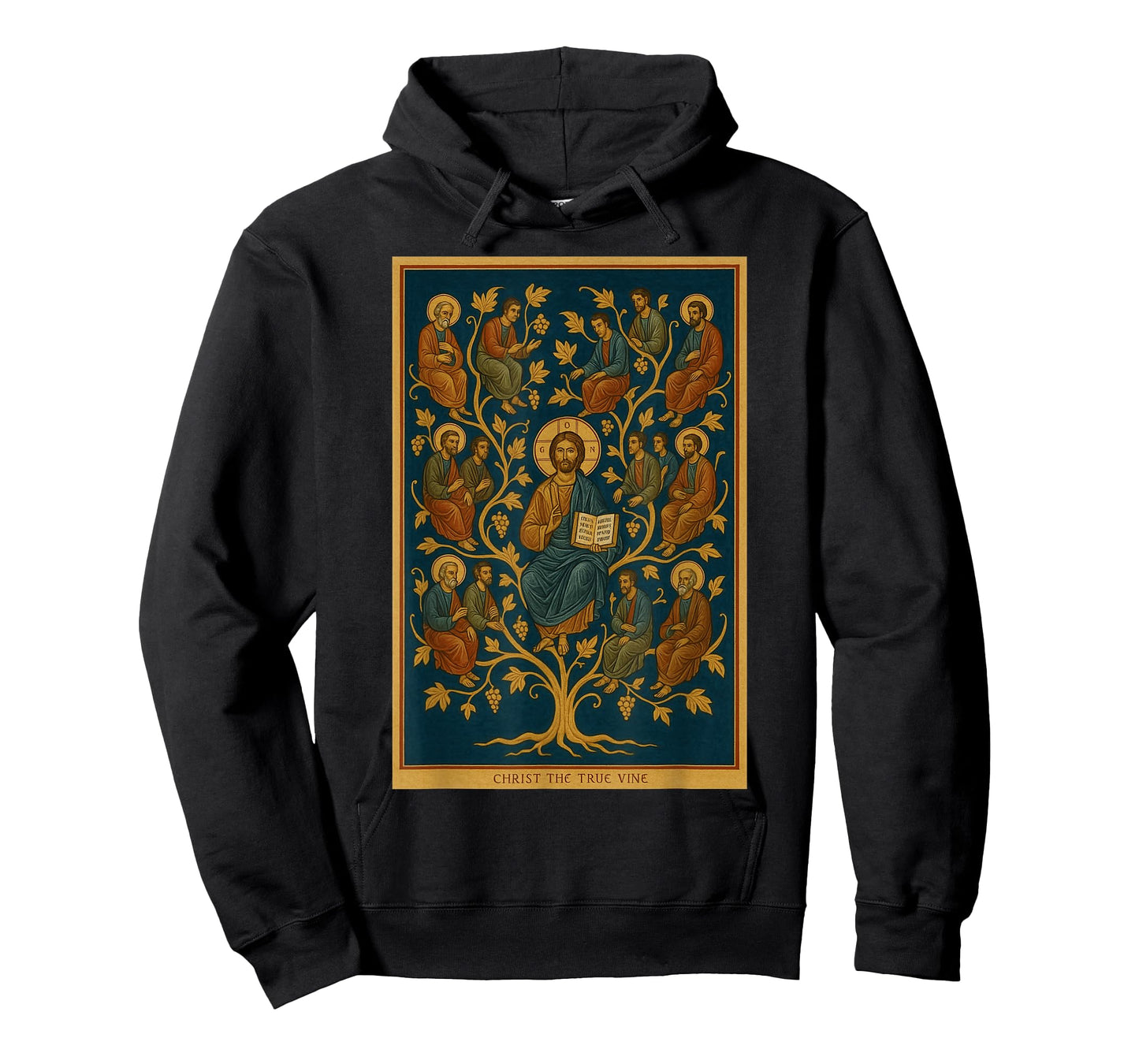 Orthodox Icon of Jesus - I Am The Vine Icon T-Shirt