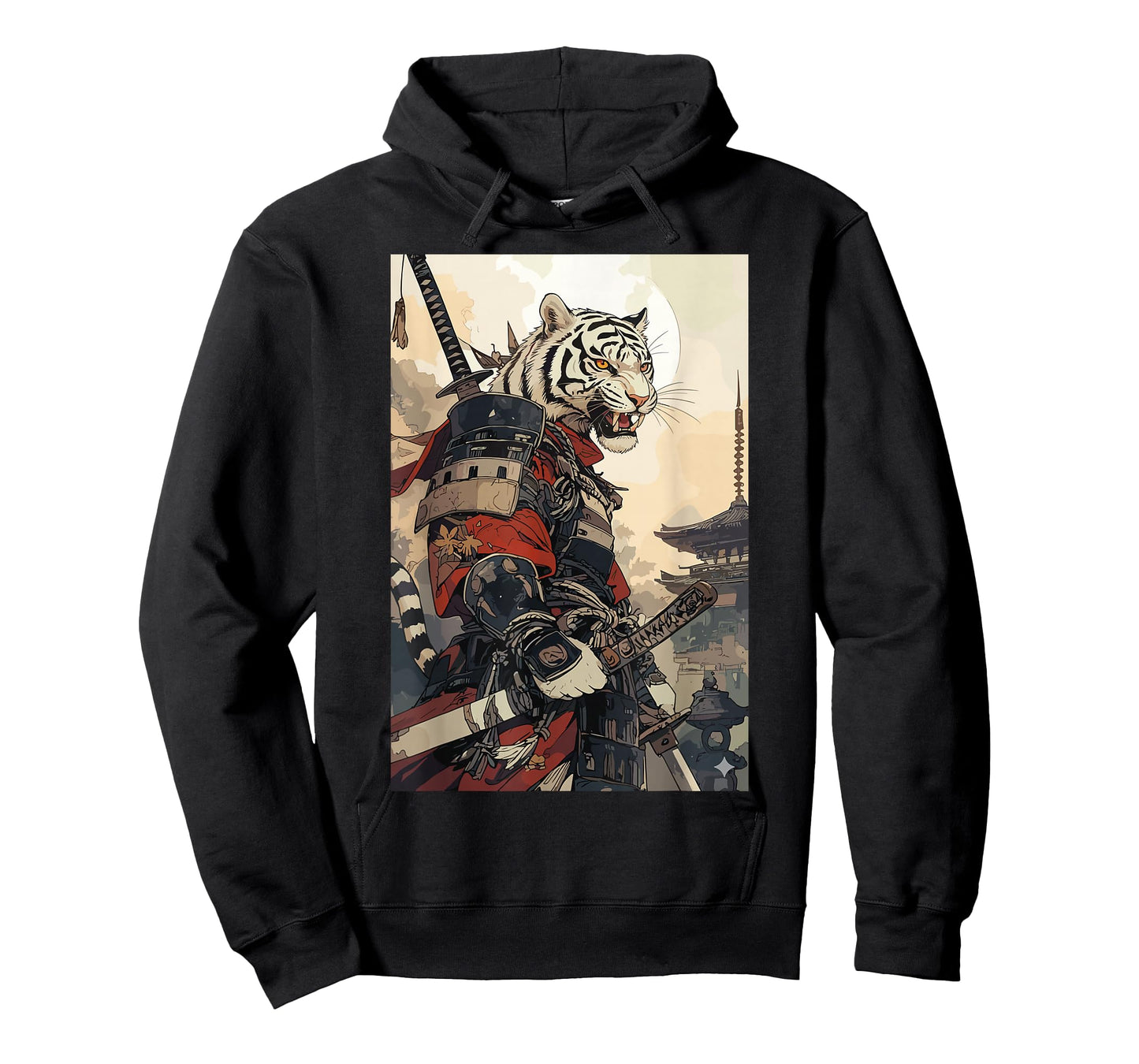 Samurai Tiger Shirts for Women Men Vintage Graphic Japanese T-Shirt