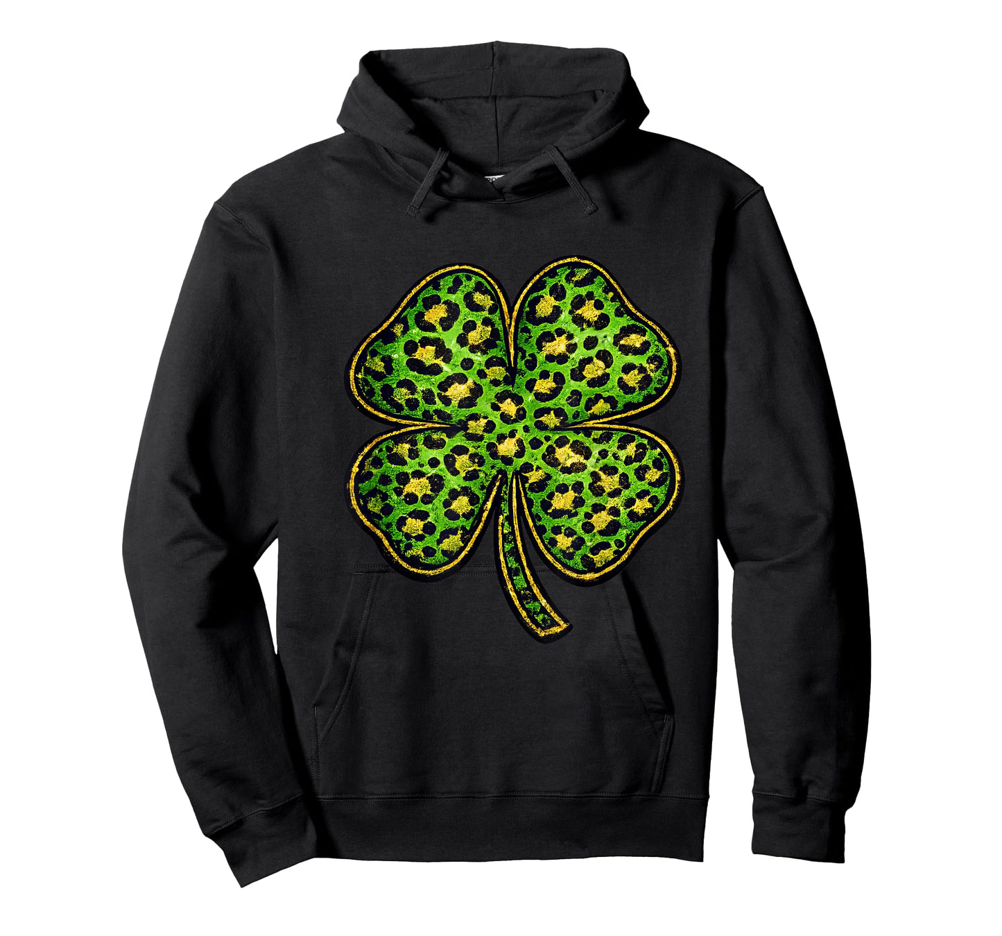 Leopard Shamrock Clover Cheetah Print St Patricks Day T-Shirt