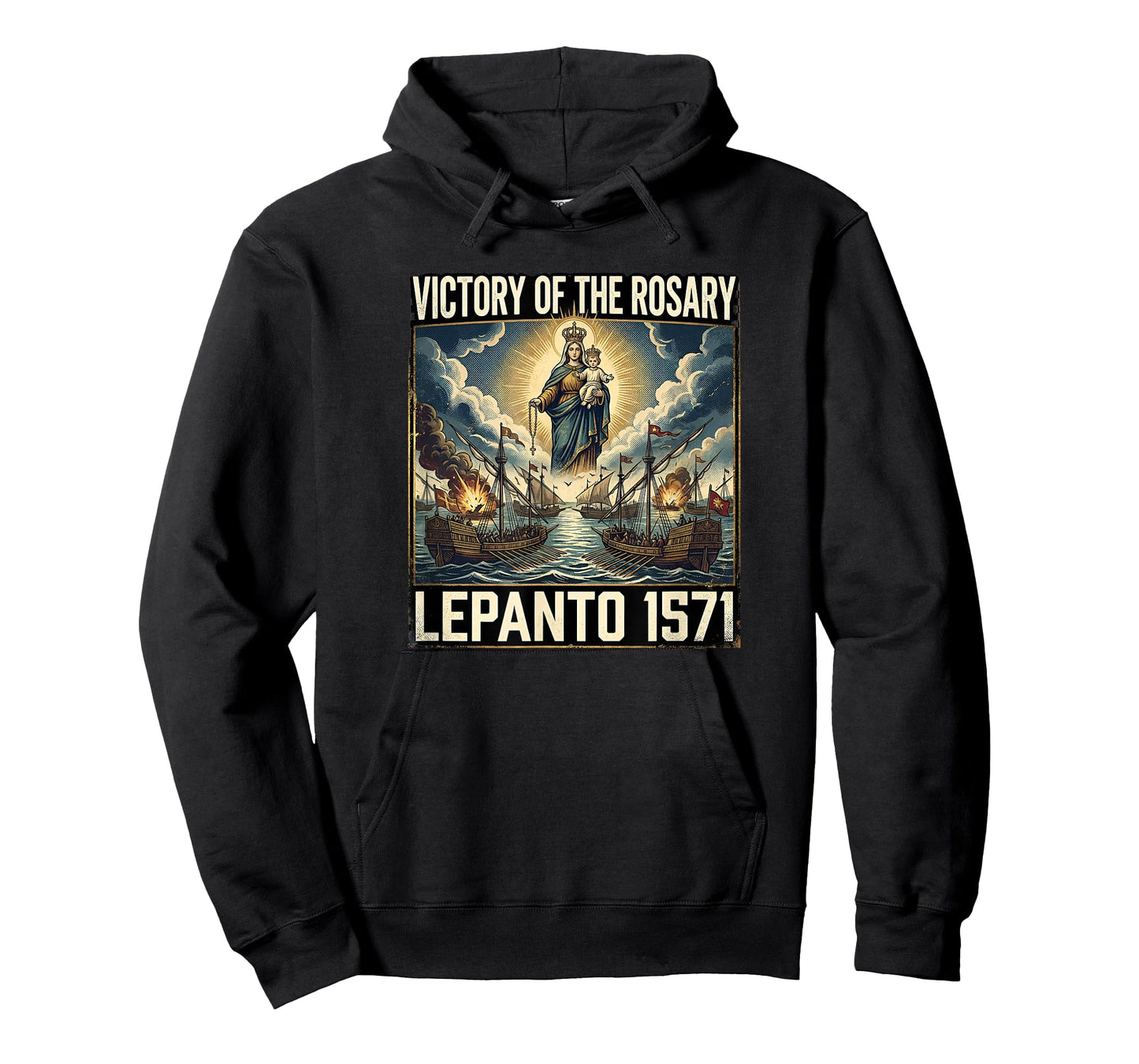 Catholic Lepanto Battle Flag 1571 Crusader T-Shirt
