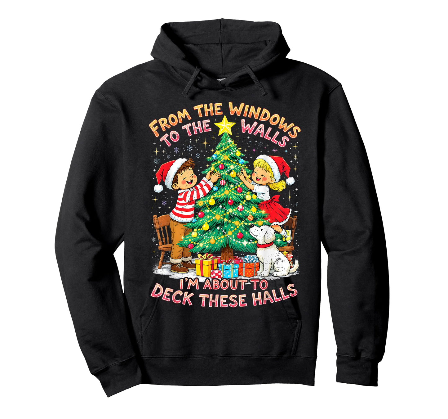 from The Windows to Walls Deck These Halls Christmas T-Shirt