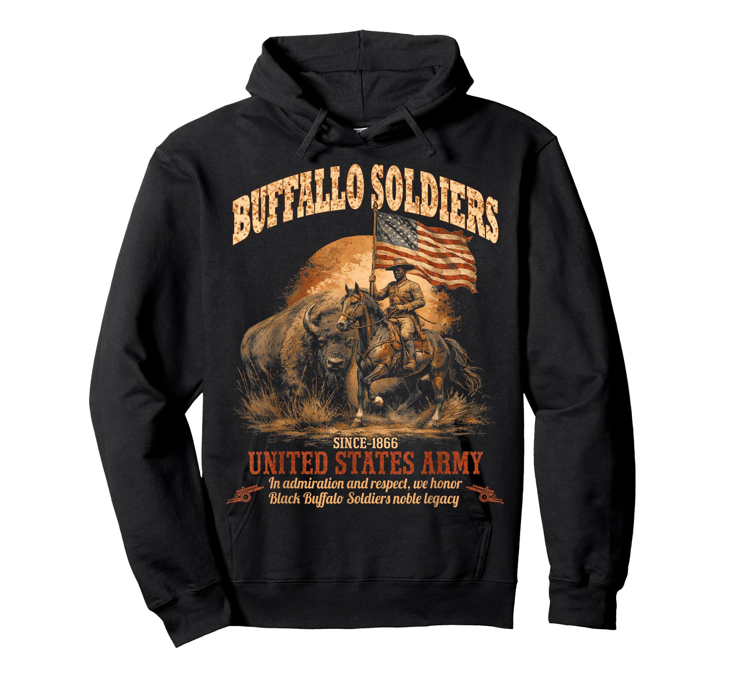 Buffalo Soldiers, African American Black History Military US T-Shirt