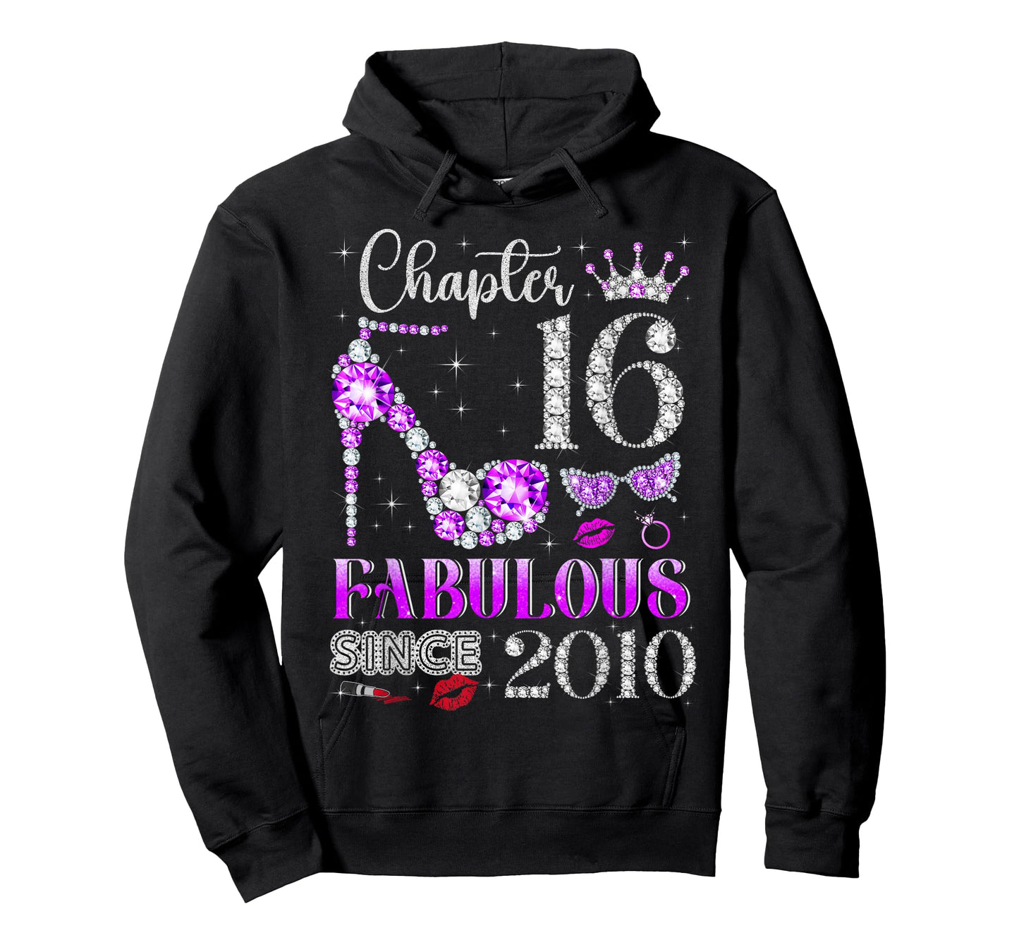 Chapter 16 Fabulous Since 2010 16Th Birthday Ladies Girls T-Shirt