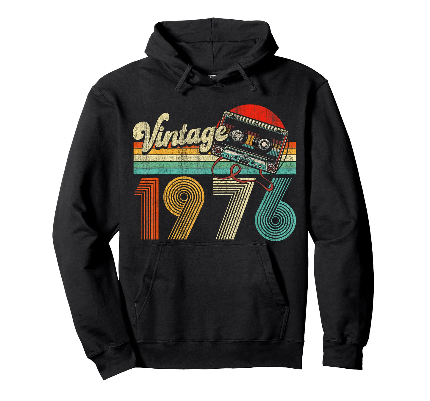 Vintage 1976 Cassette Tape 50th Birthday Gifts 50 Year Old T-Shirt