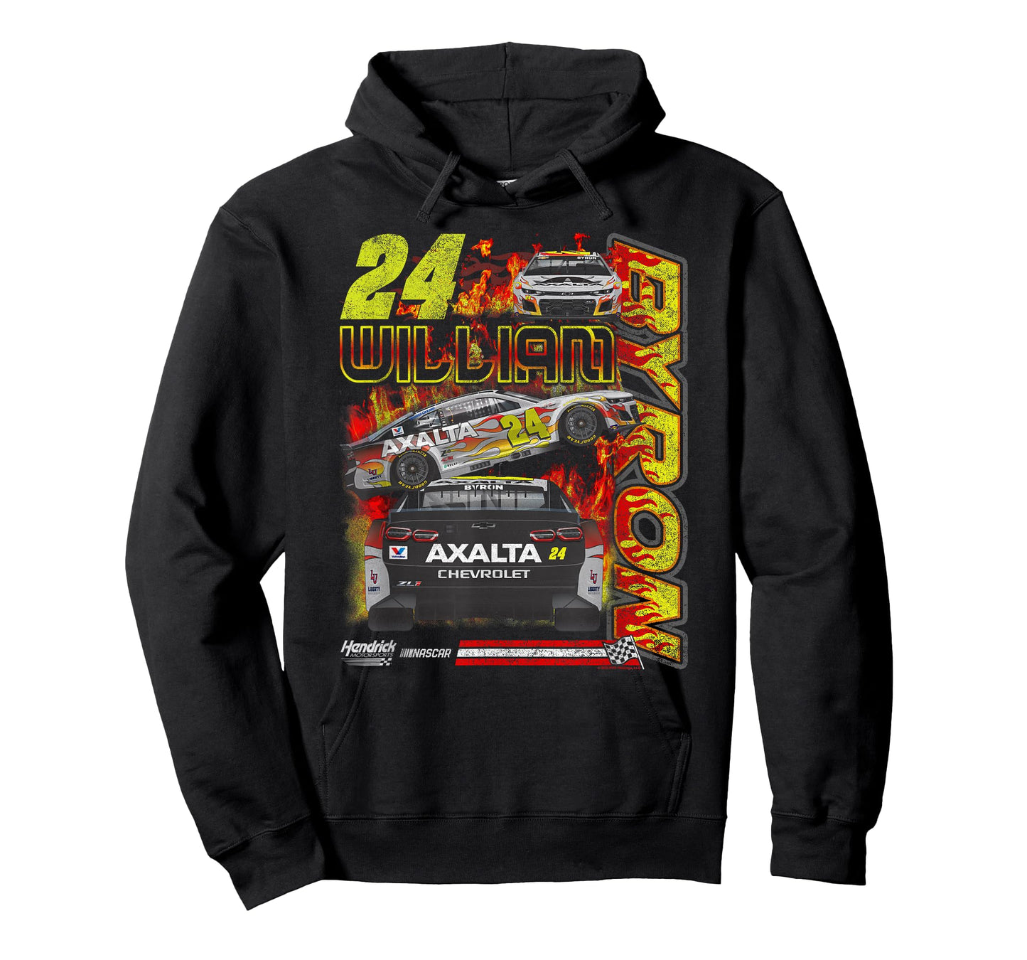 Hendrick Motorsports William Byron No. 24 Flames Camaro T-Shirt