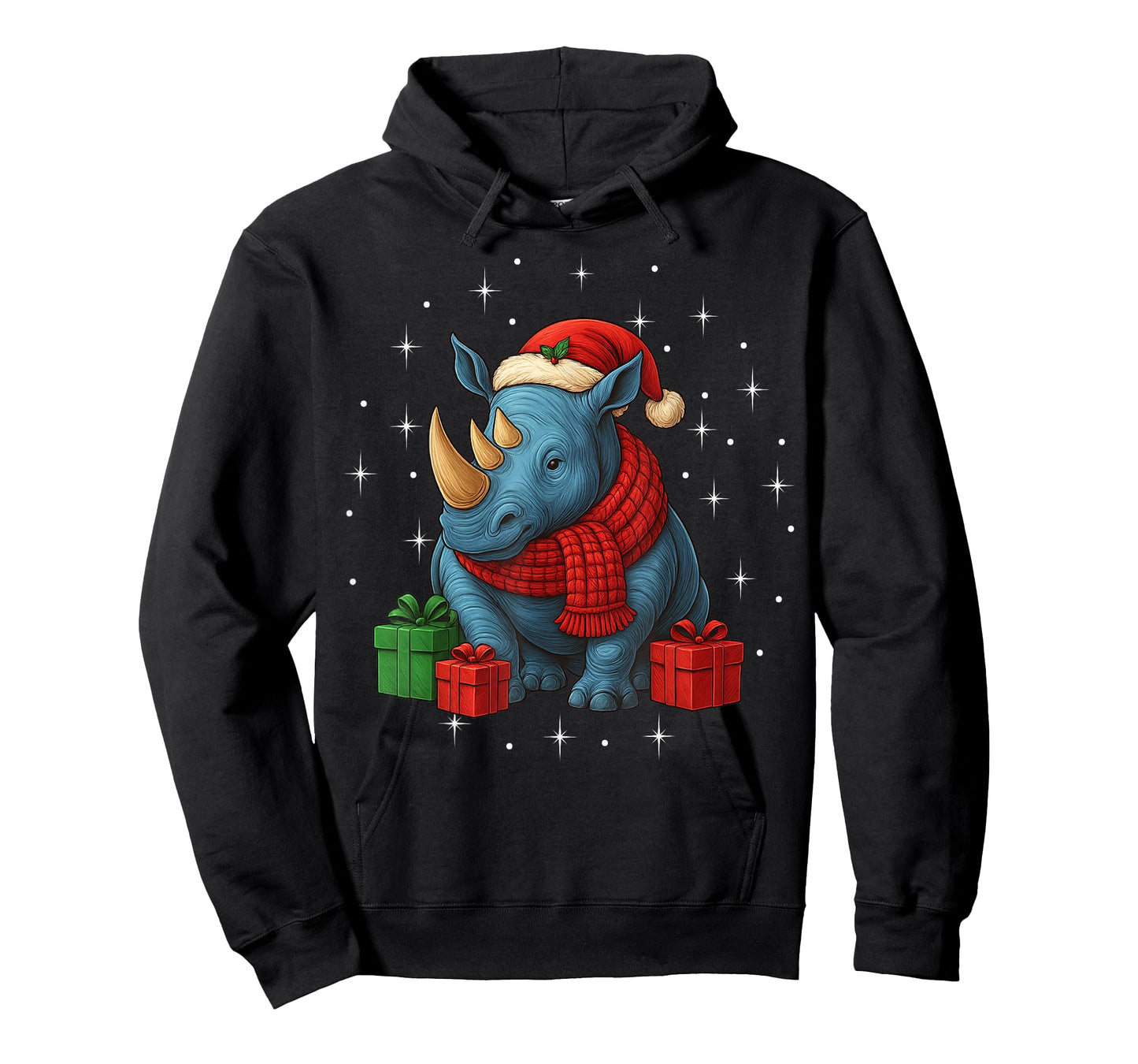 Funny Rhino Christmas PJ Pajama Men Women PJS for Family T-Shirt