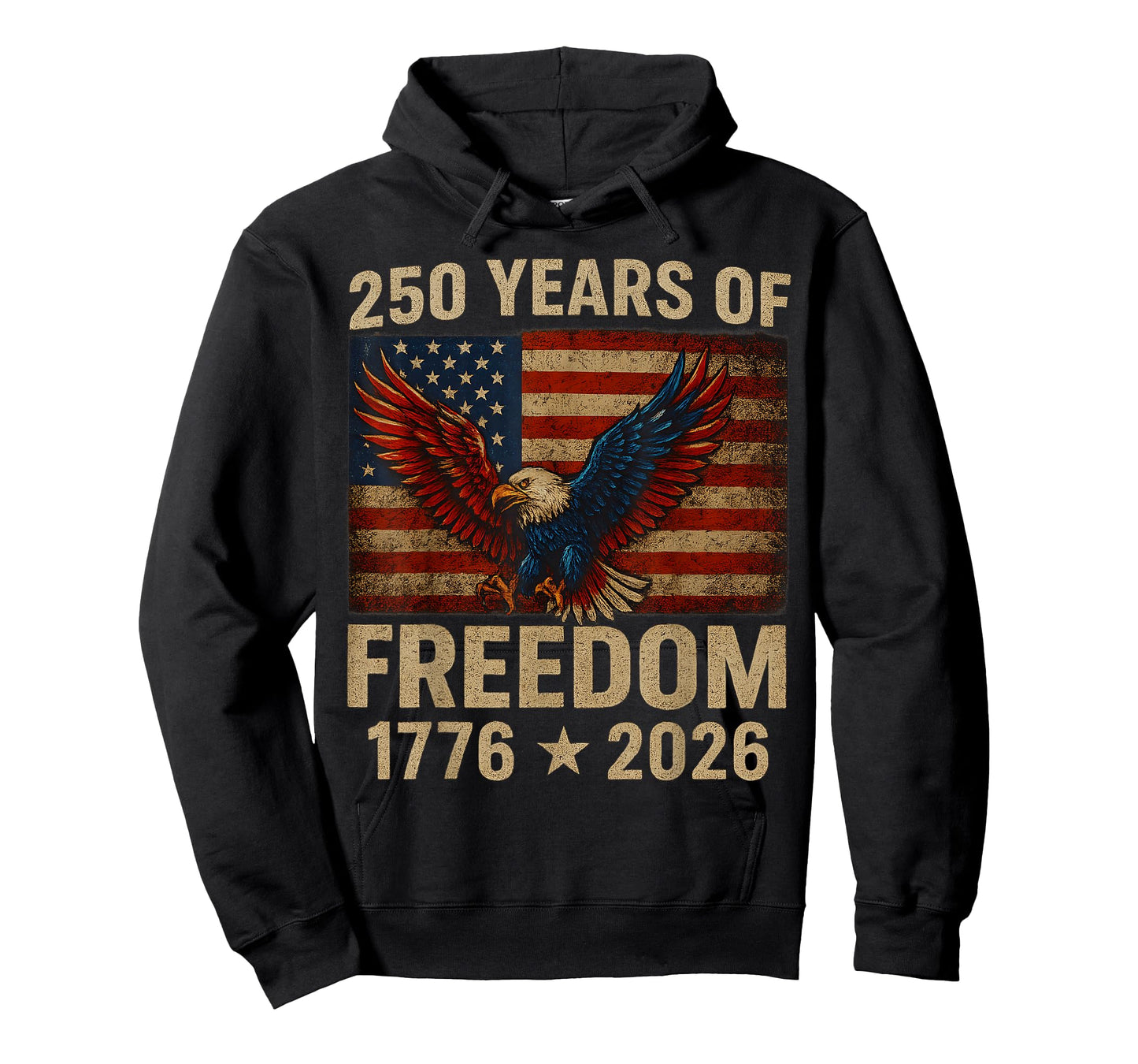 250 Years American Flag Anniversary USA 250th Birthday T-Shirt