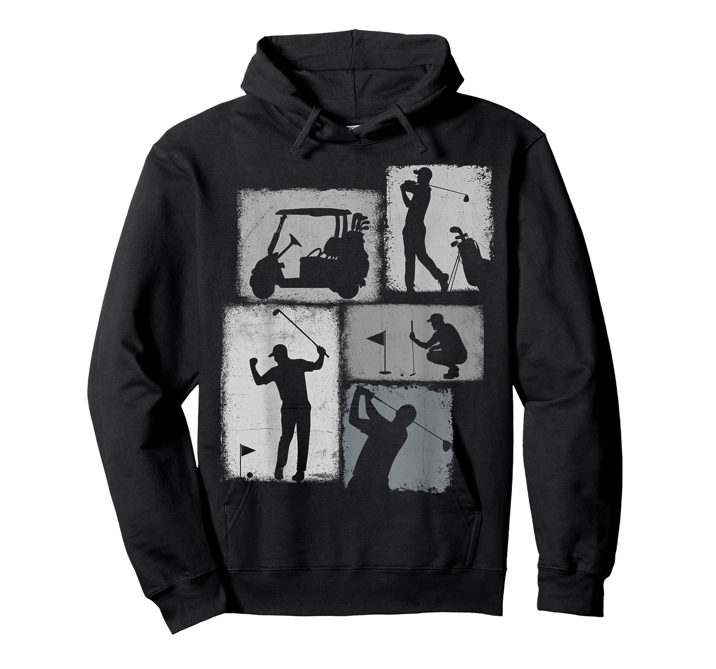 Golf Player Collage Golfer Men Dad Grandpa Coach T-Shirt