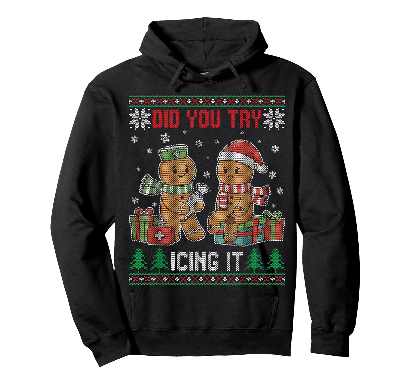 Funny Christmas Nurse Gingerbread Have You Tried Icing It T-Shirt