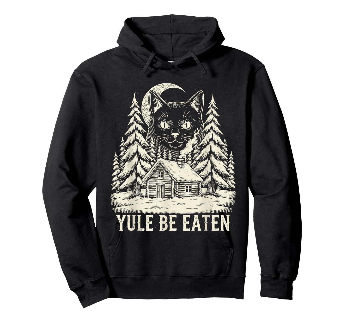 Yule Be Eaten Icelandic Cat Christmas Folklore Jólakötturinn T-Shirt